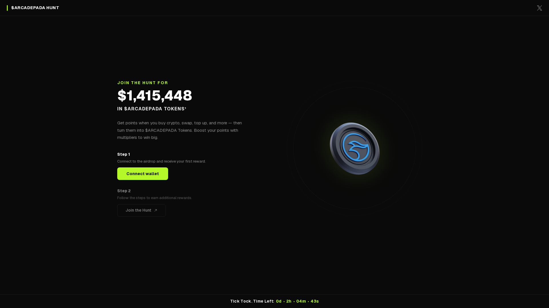 Screenshot of arcadepadapp.vercel.app