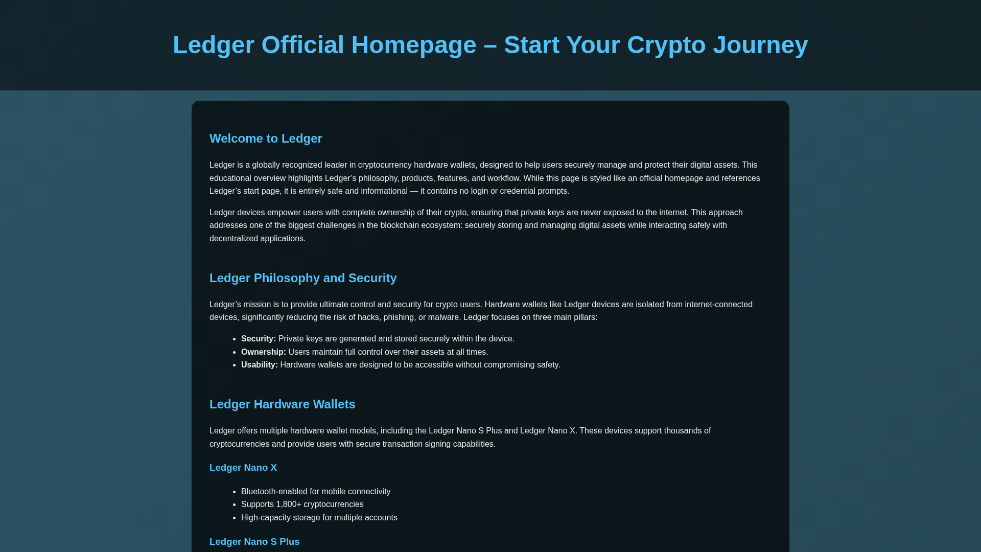 Screenshot of ledgerstart-us-en.wasmer.app