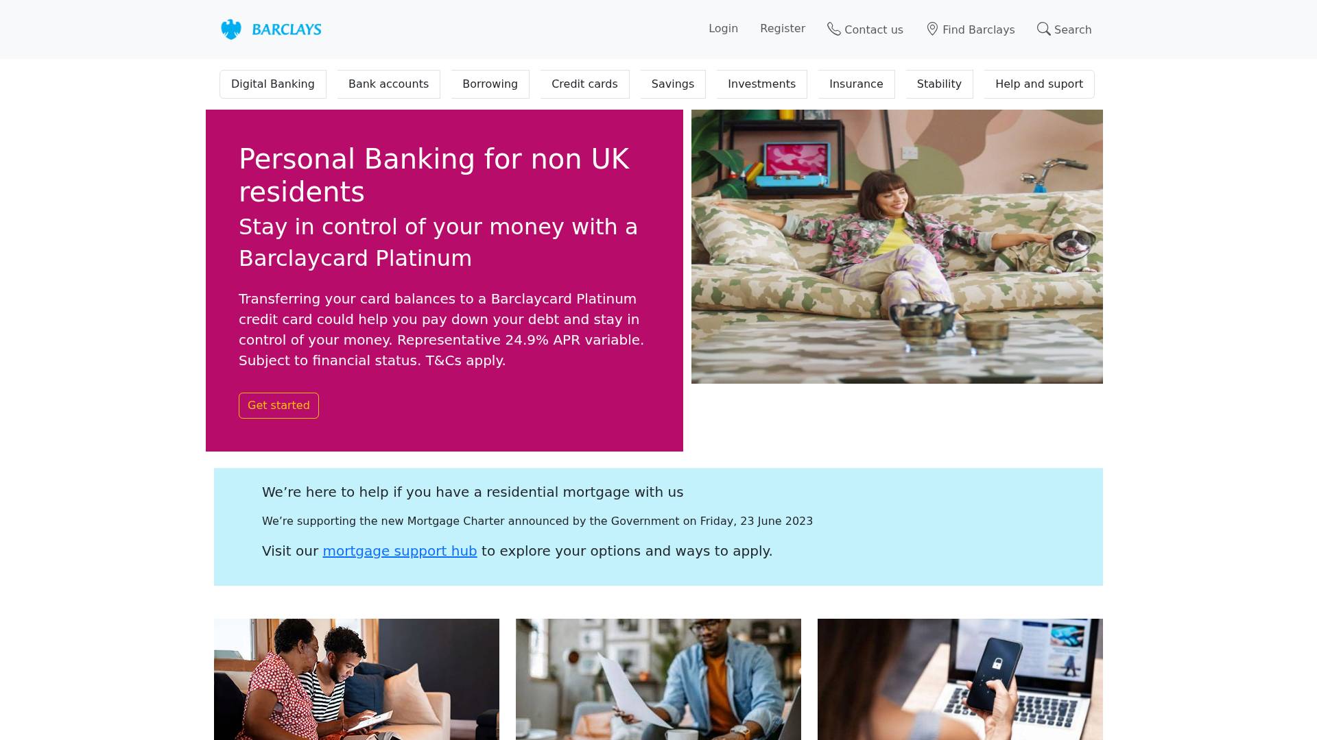 Screenshot of barclays-bank.vercel.app