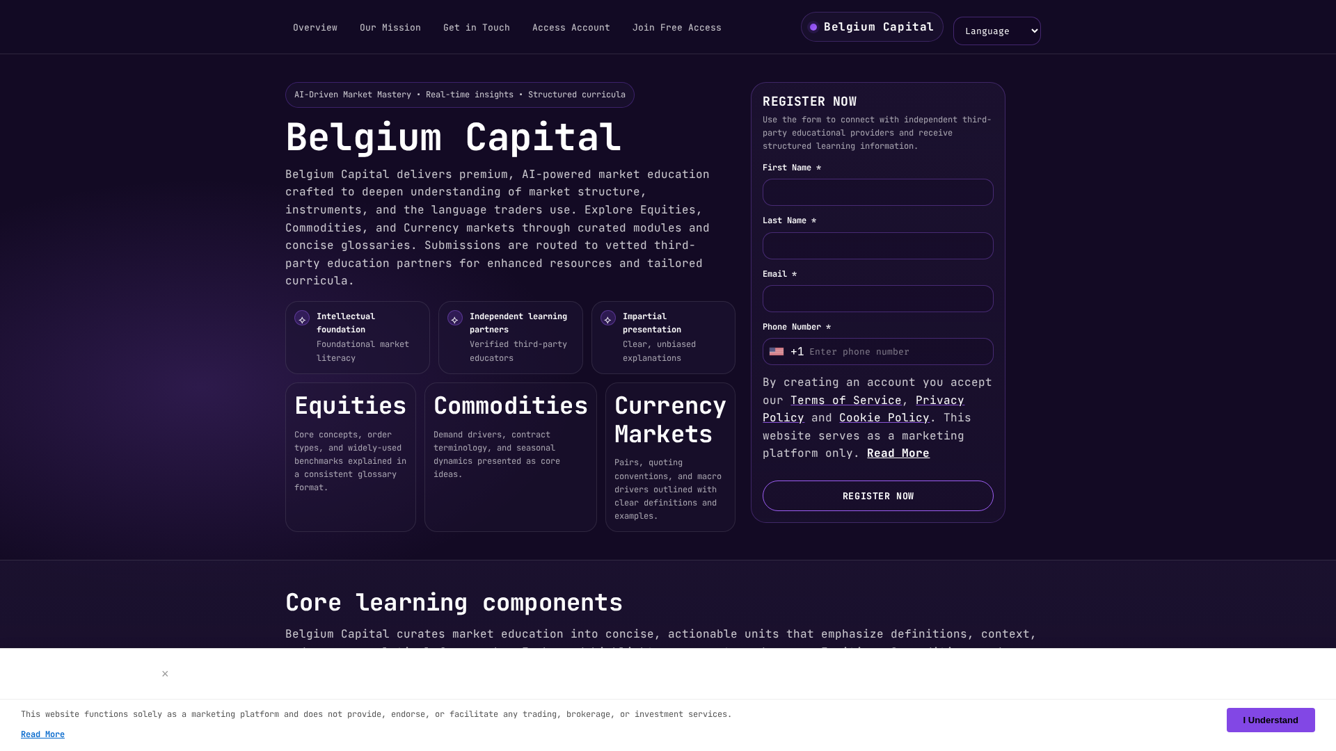 Screenshot of belgiumcapital.shop