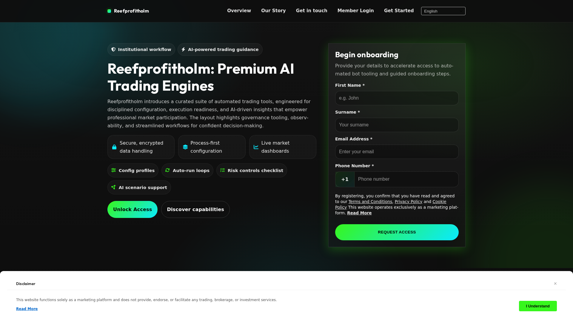 Screenshot of reefprofitholm.click
