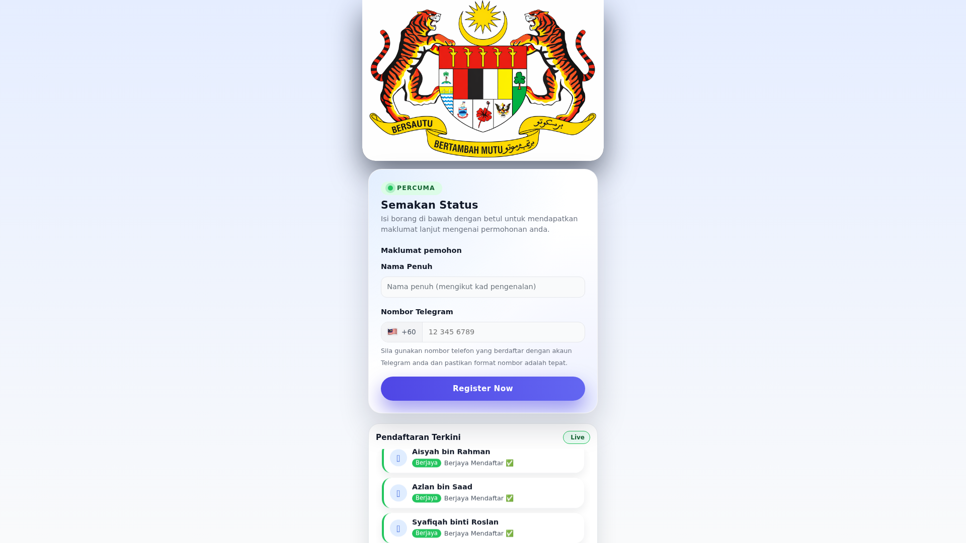 Screenshot of register-gov.ap-my1.com
