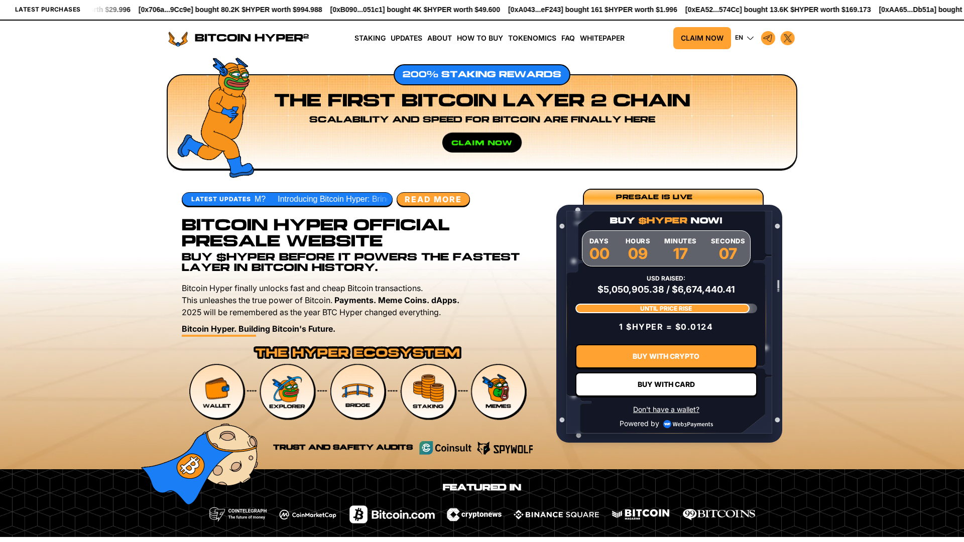 Screenshot of btchyper.live