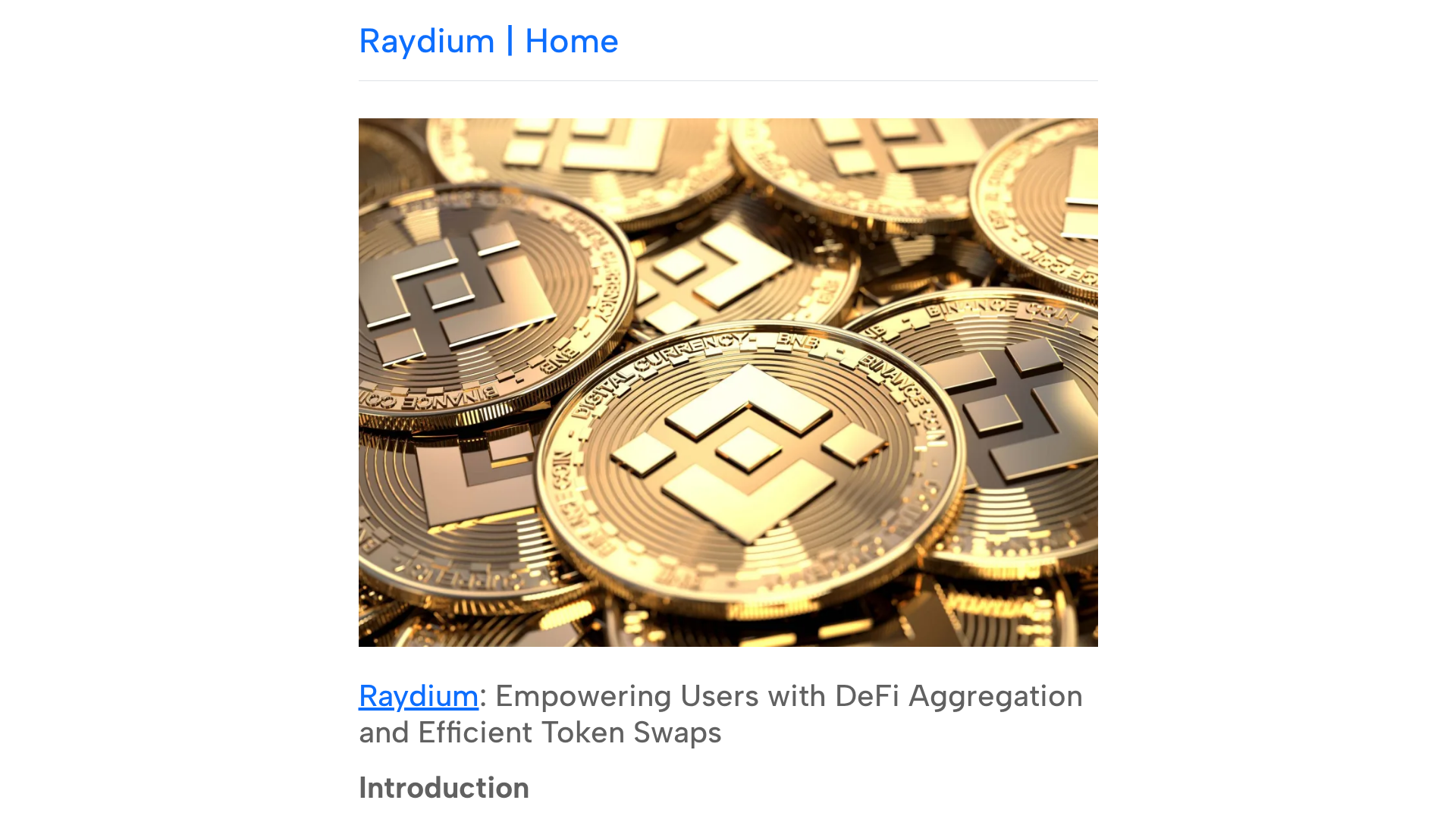 Screenshot of raydiumm.github.io