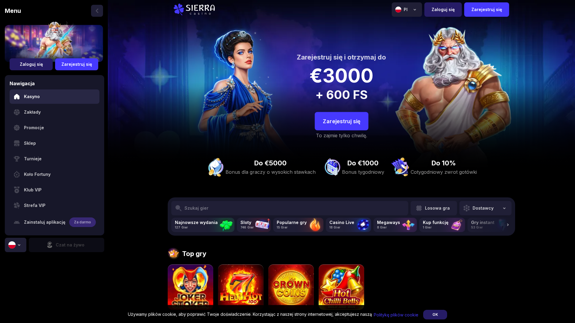 Screenshot of 6sierra78.casino