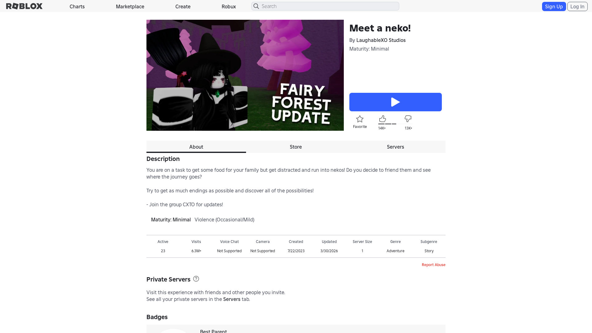Screenshot of www.roblox.com.gr
