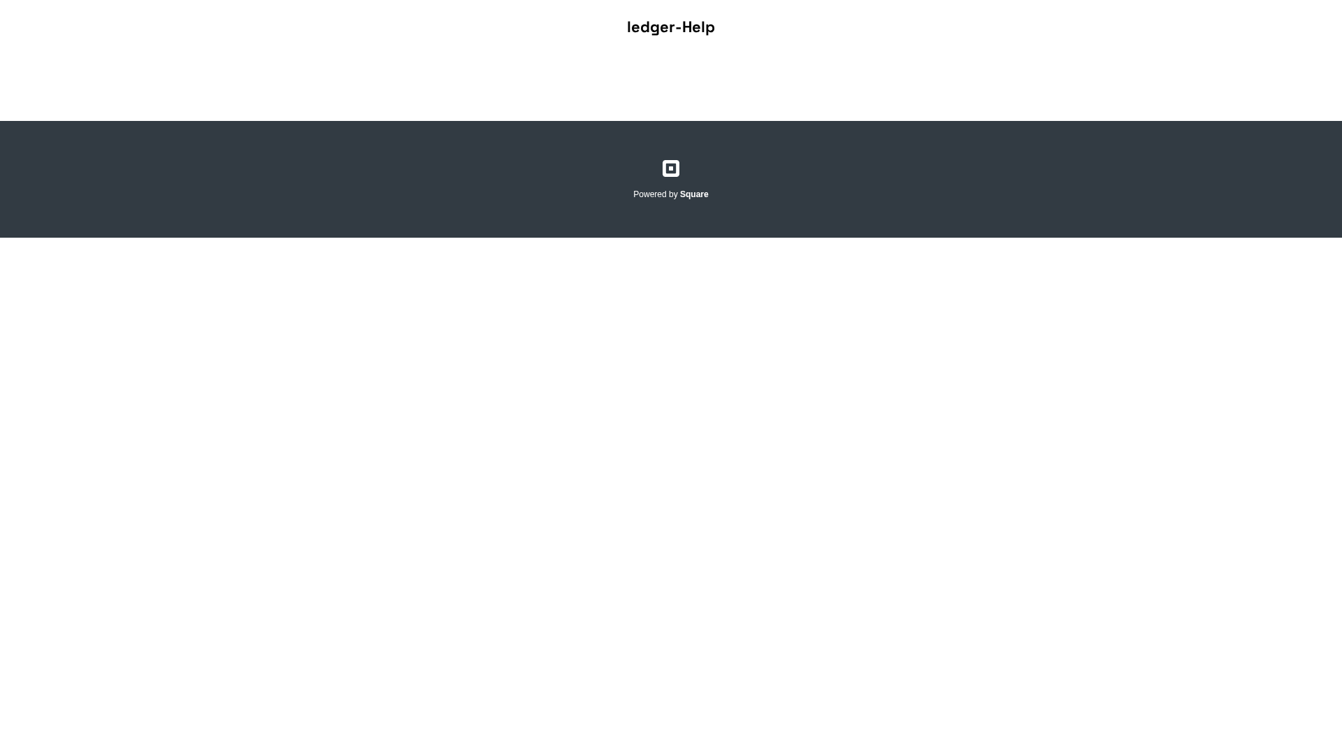 Screenshot of ledger-help-io.square.site