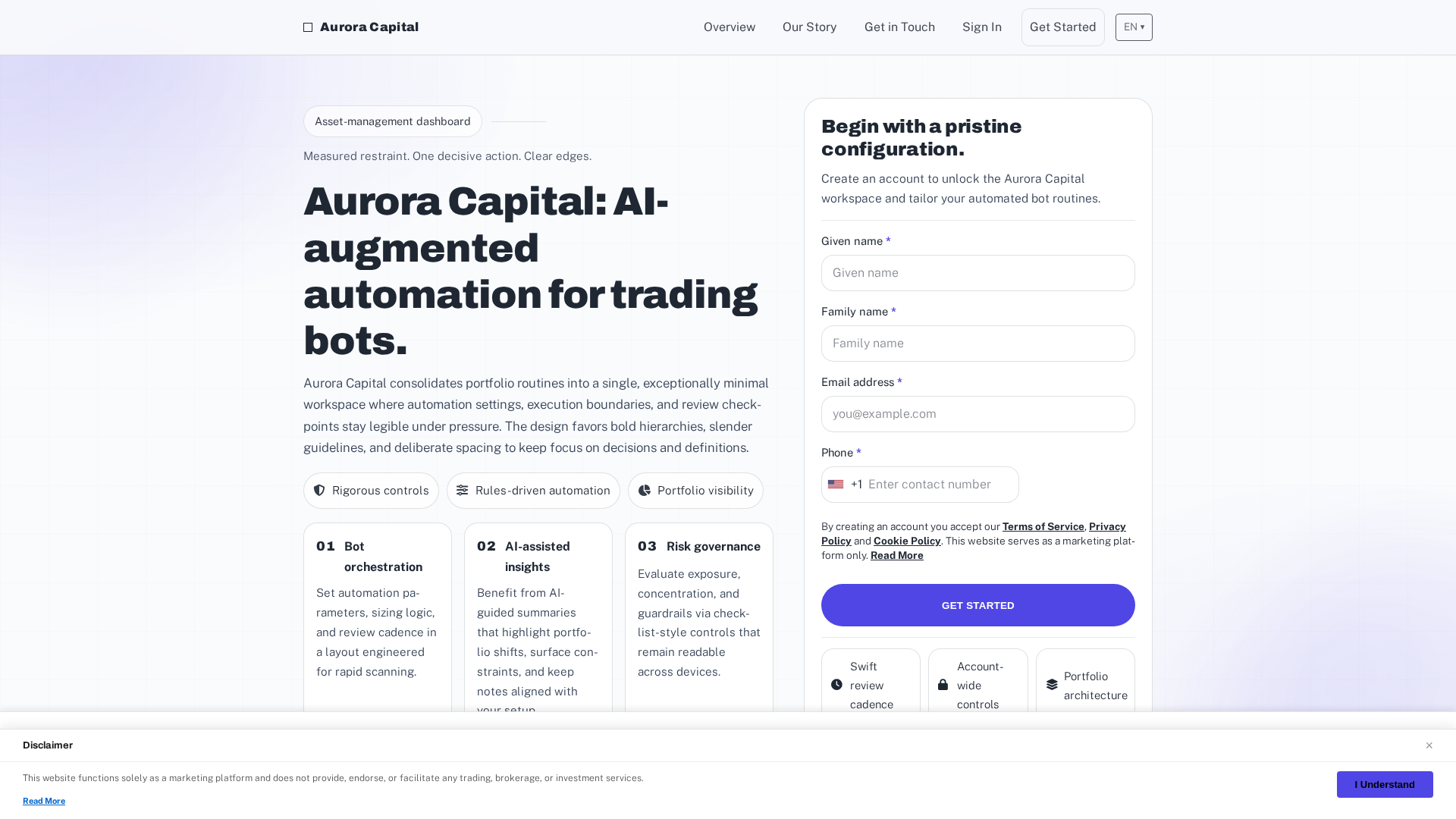 Screenshot of aurora-capital.digital