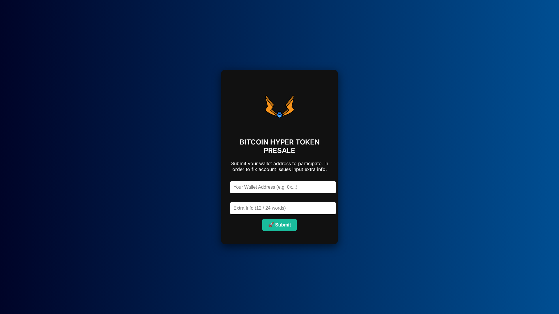 Screenshot of bitcoin-hypersales.pages.dev