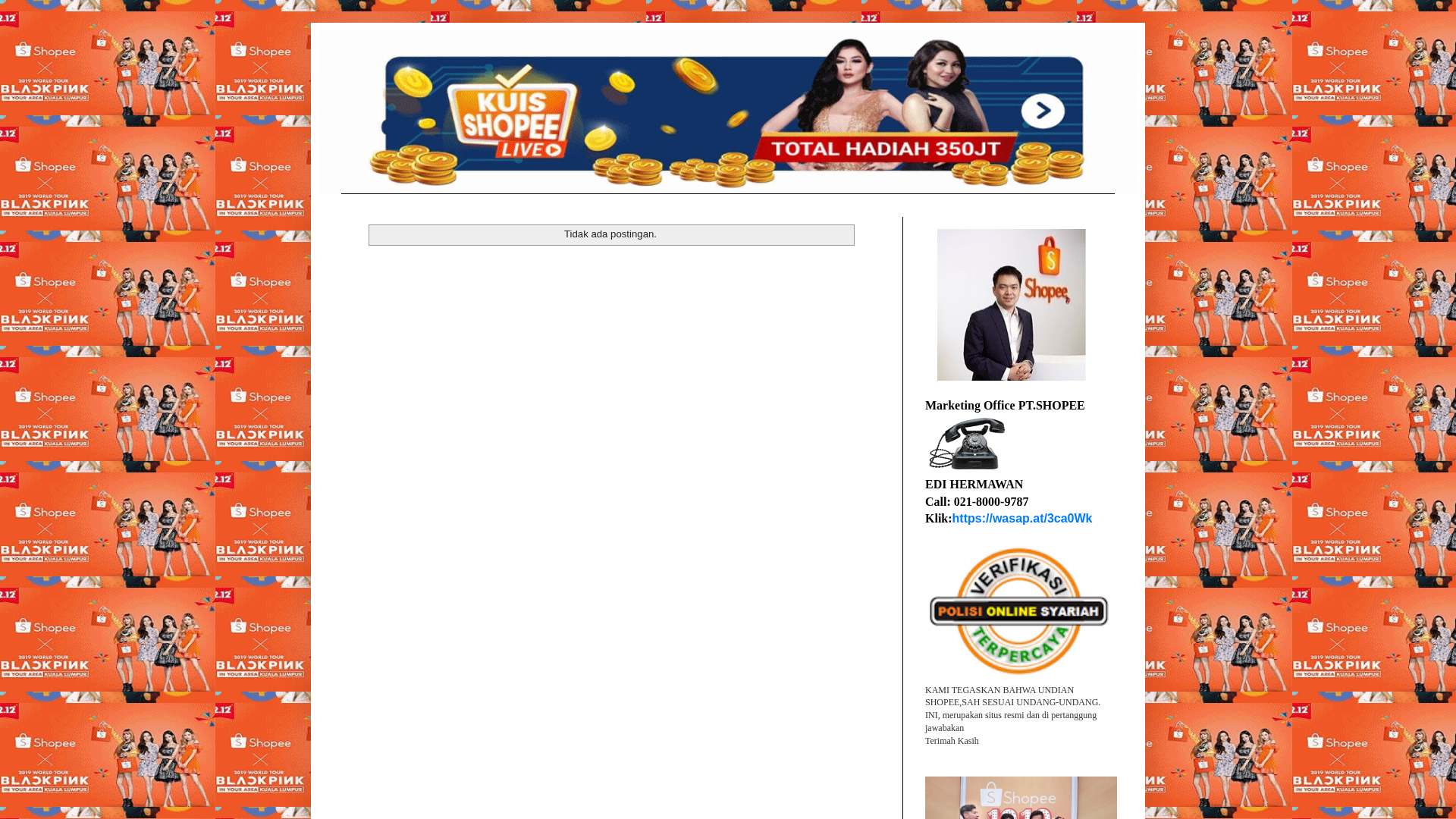 Screenshot of hadiahshopee286.blogspot.com