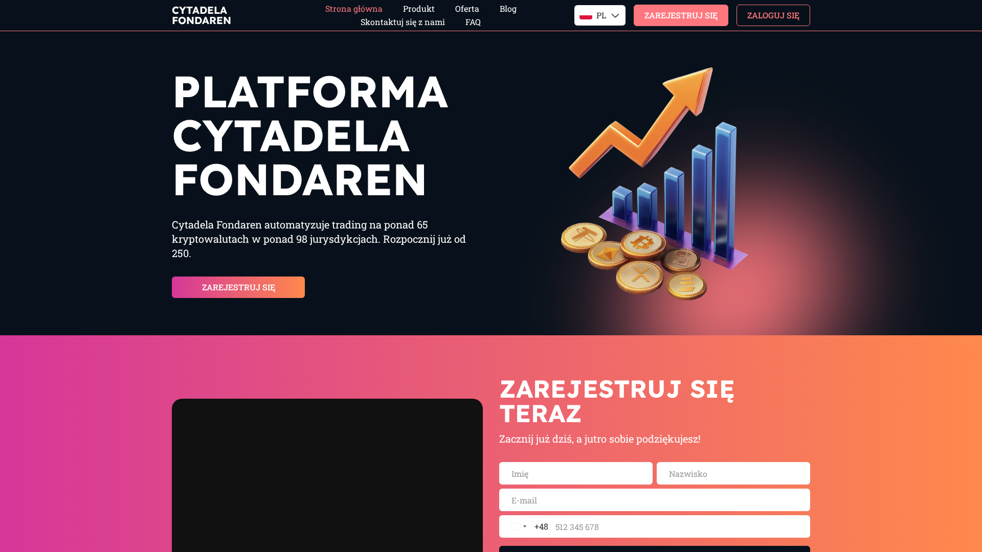 Screenshot of cytadelafondaren.com