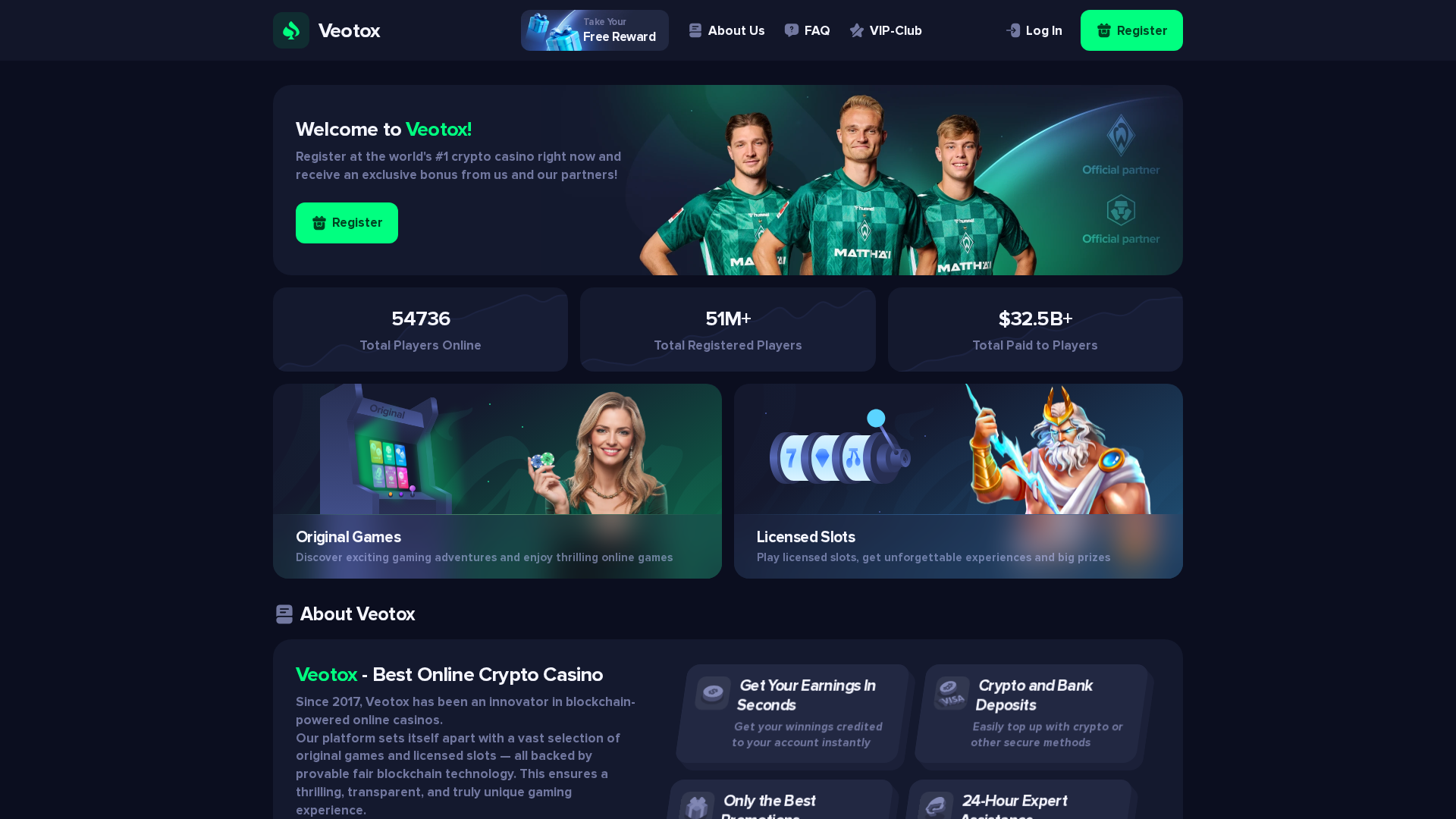 Screenshot of veotox.com