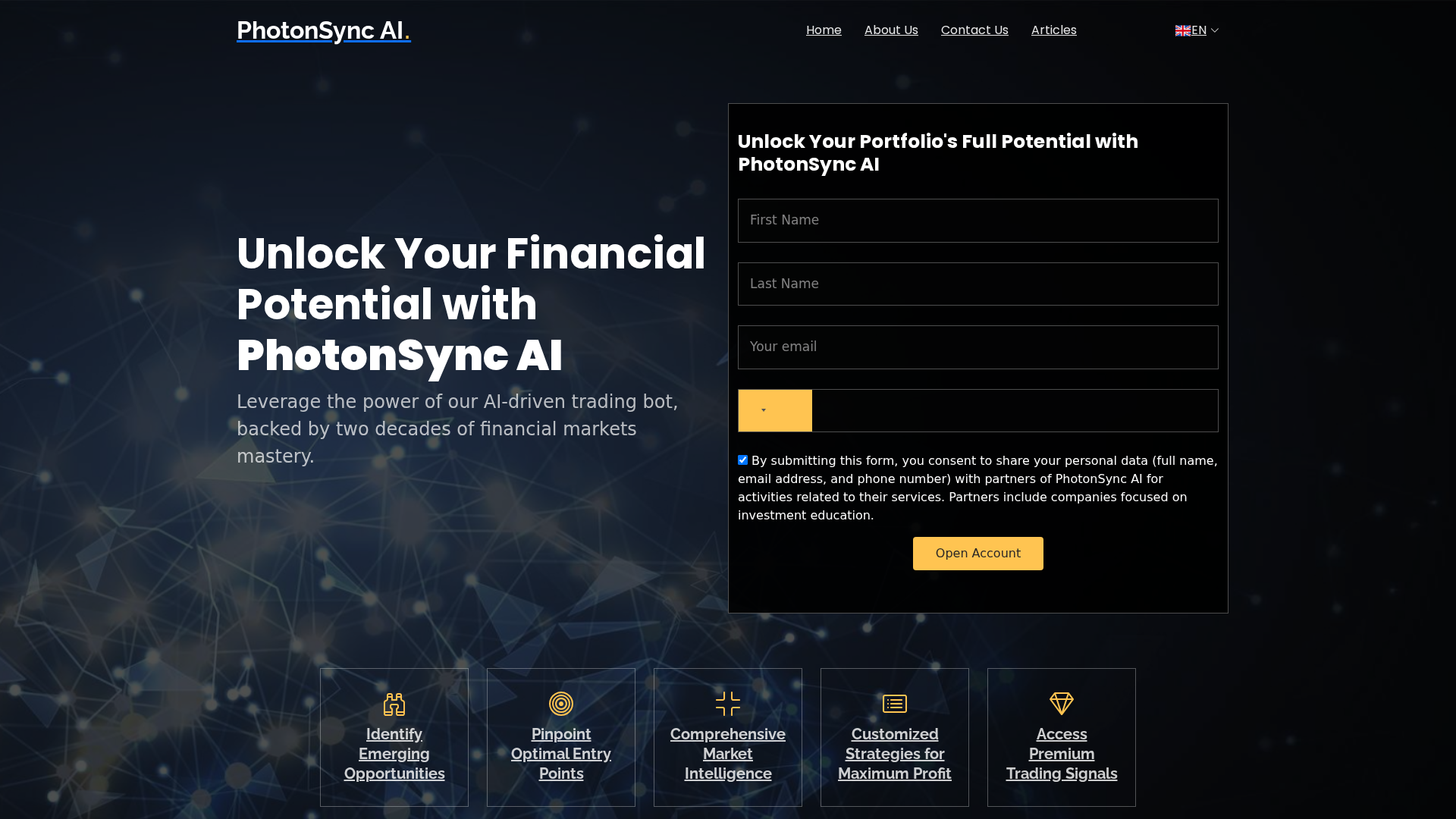 Screenshot of thephotonsyncai-app.net