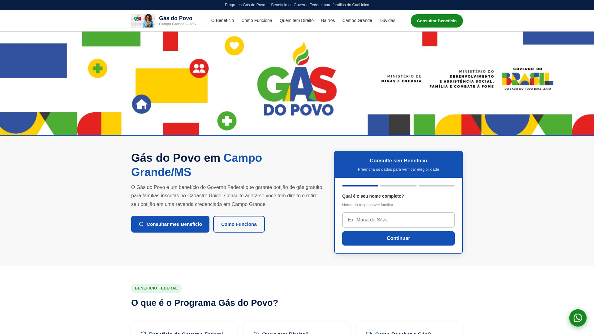 Screenshot of gasdopovocampogrande.pages.dev