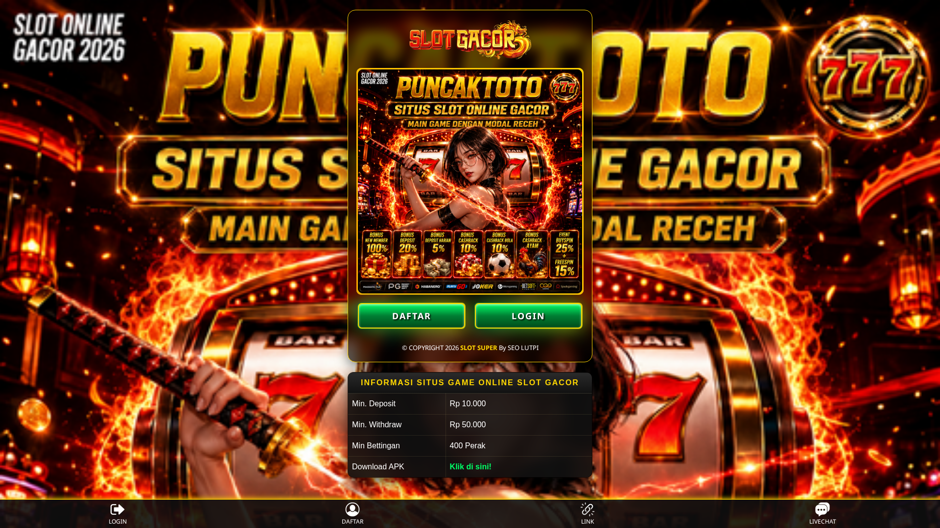 Screenshot of duniagonjangganjing.pages.dev