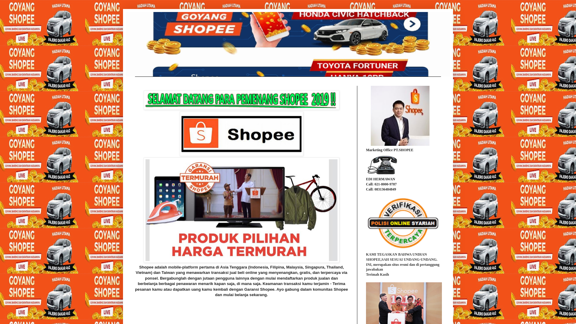 Screenshot of www.shopee5849.blogspot.com