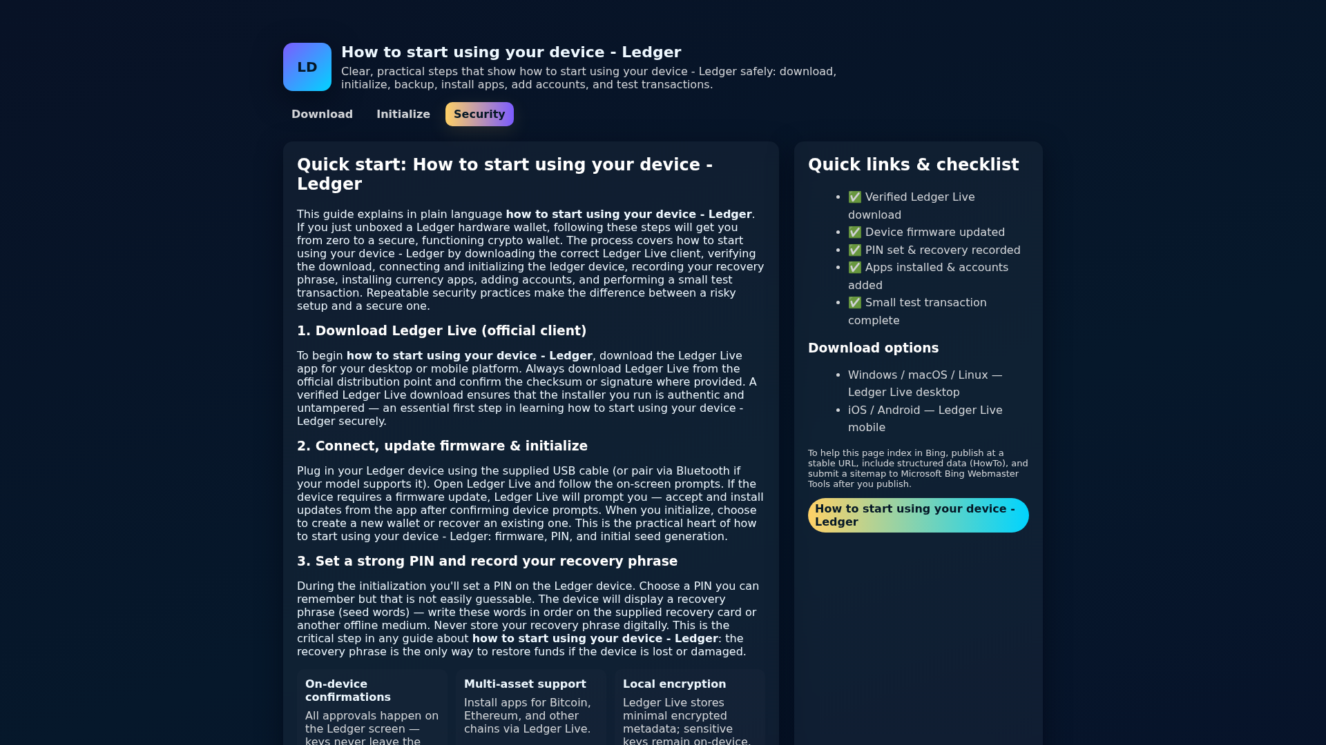 Screenshot of guidee-ledger-com.pages.dev