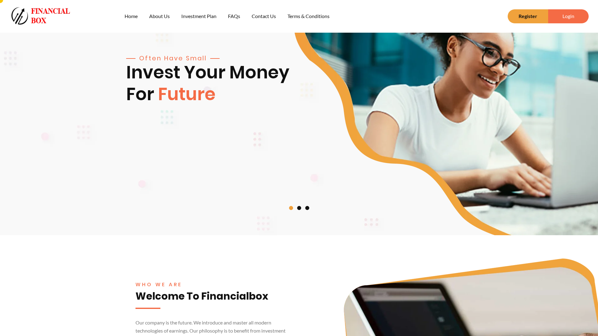 Screenshot of financial-box.com