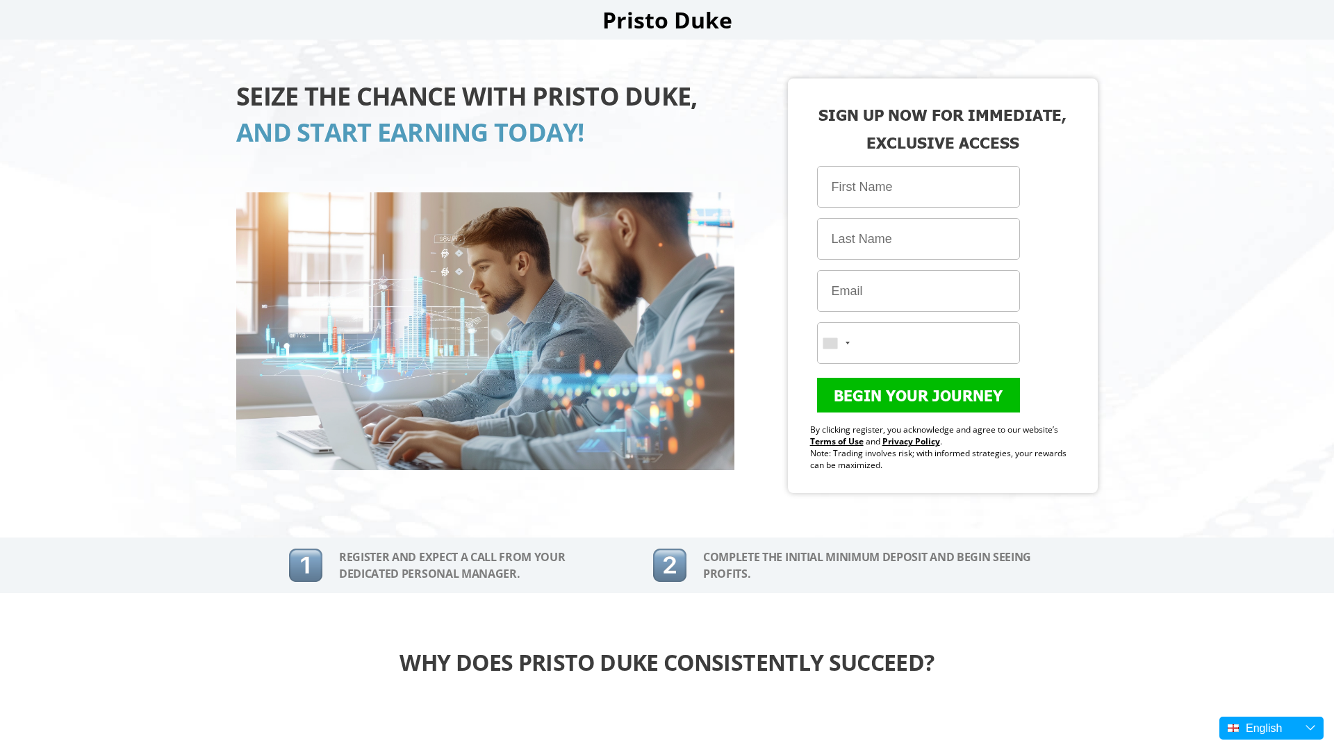 Screenshot of pristo-duke.org