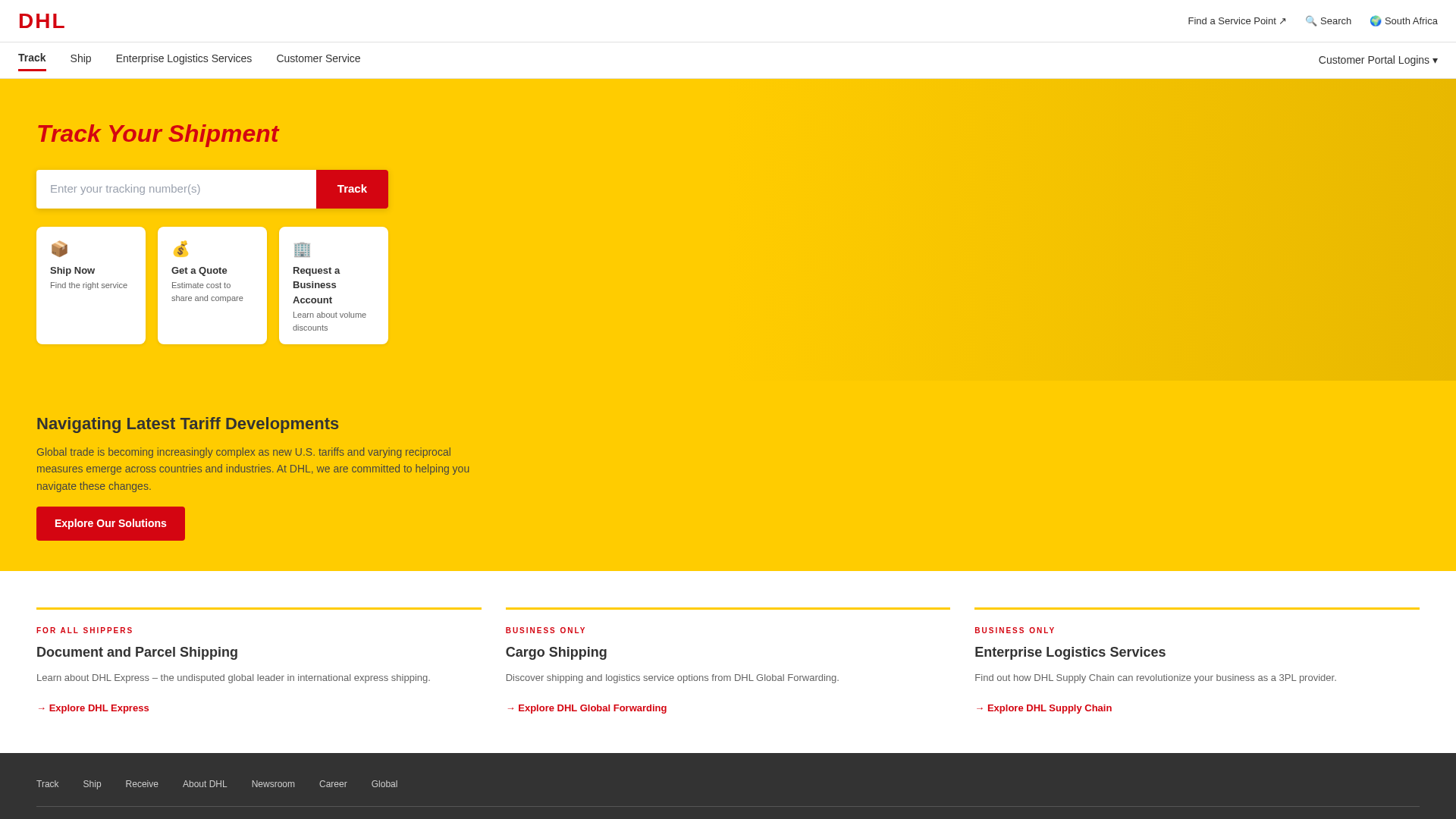 Screenshot of dhlexpressnow.info