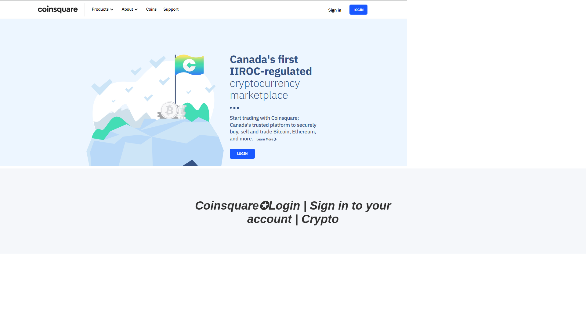 Screenshot of coinssquarelogi.webflow.io