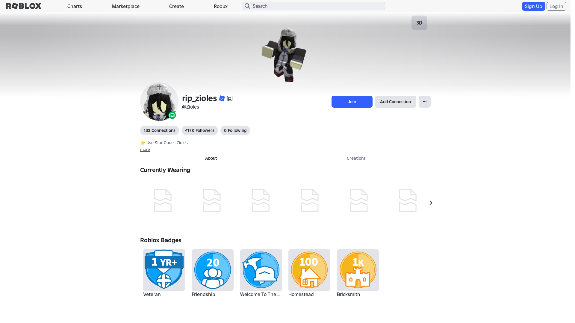 Screenshot of www.roblox.ly