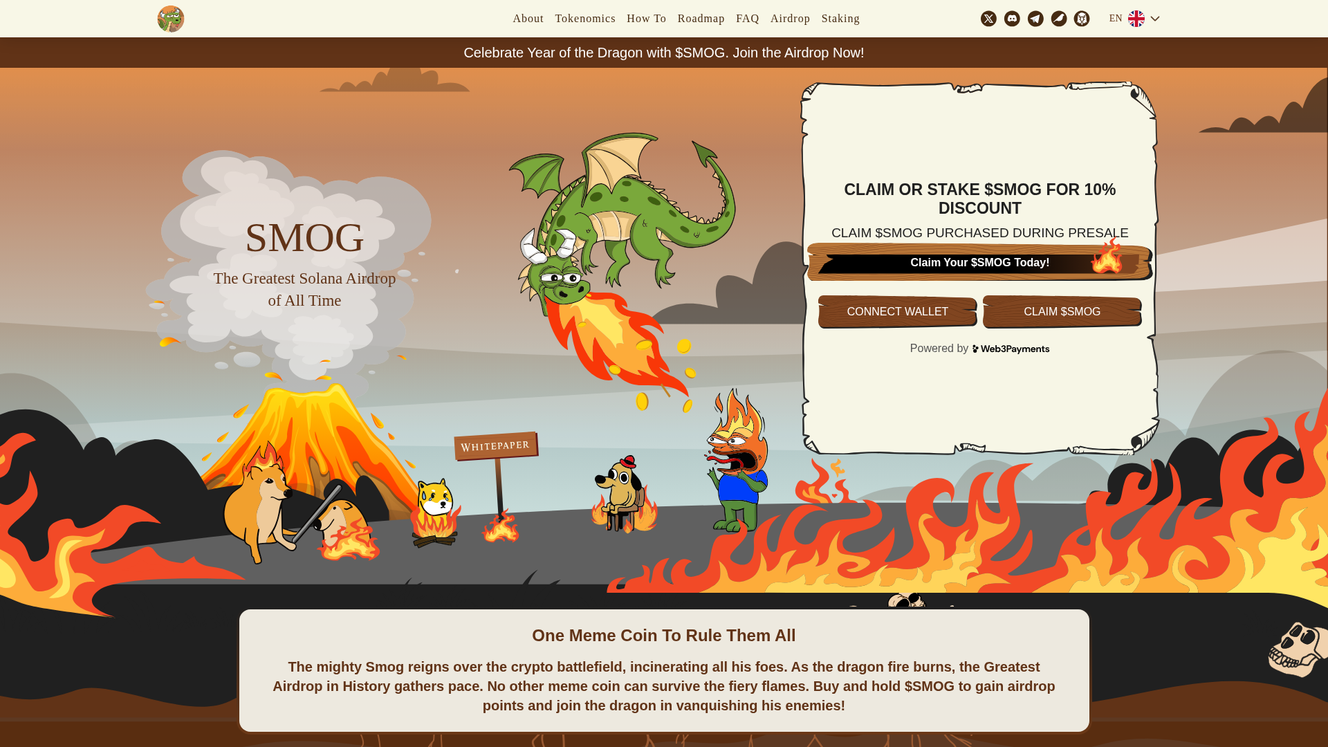 Screenshot of claim-smotokens.pages.dev