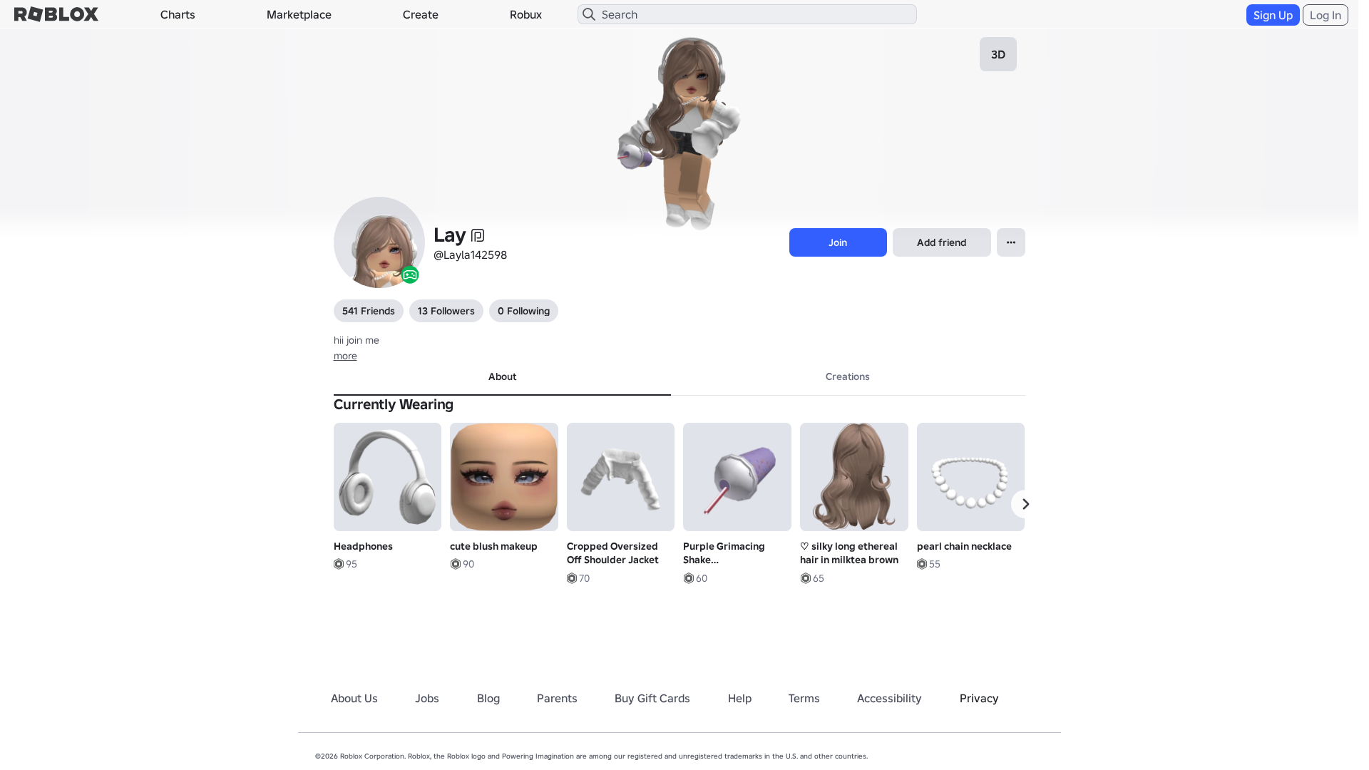 Screenshot of www.roblox.com.ml