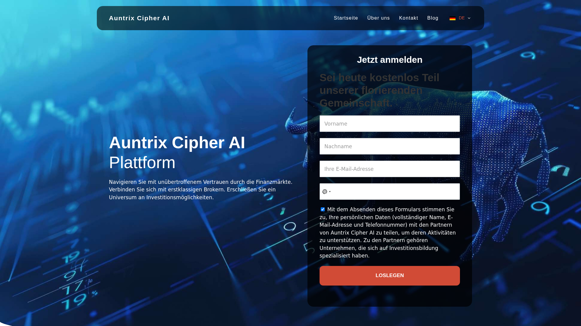 Screenshot of the-auntrixcipherai.org