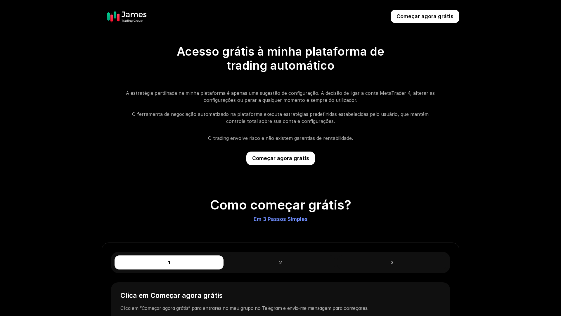 Screenshot of jamestradinggroup.com