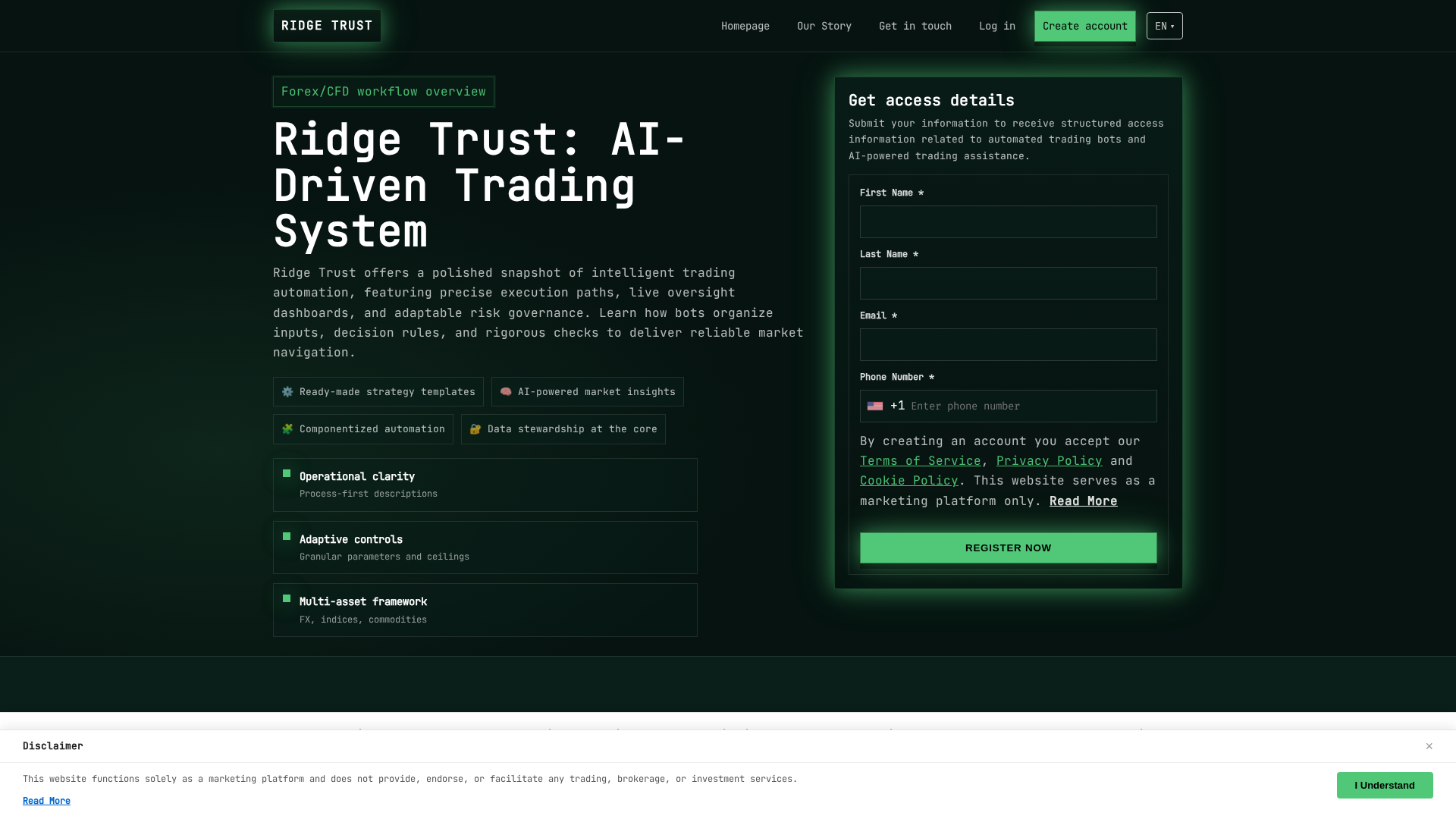 Screenshot of ridgetrust.pro