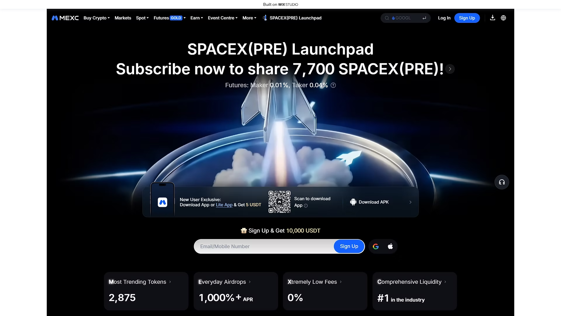 Screenshot of apps-mexcio.wixstudio.com