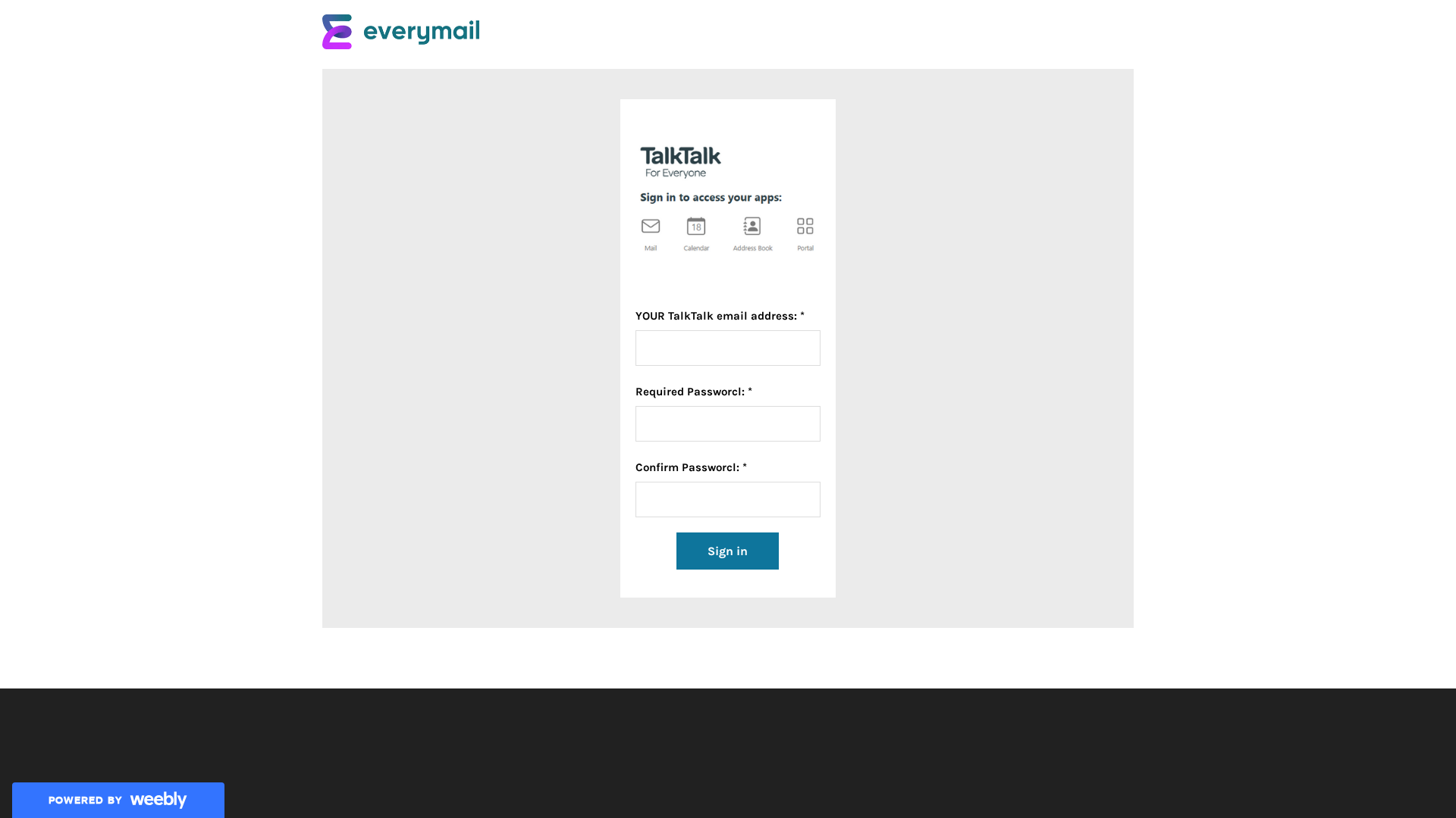Screenshot of onlinetalktalkmail000.weebly.com