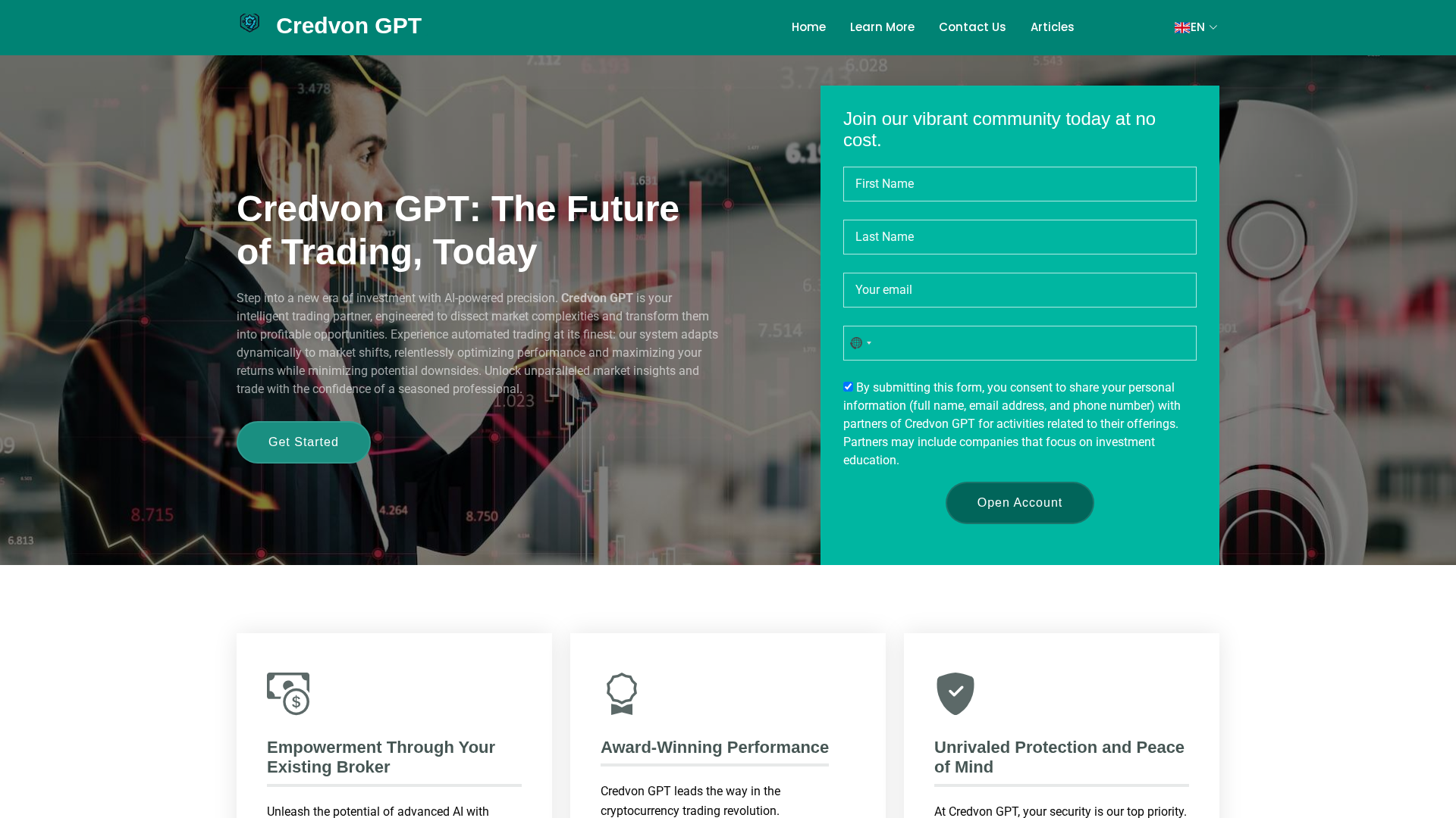 Screenshot of credvongpt.com