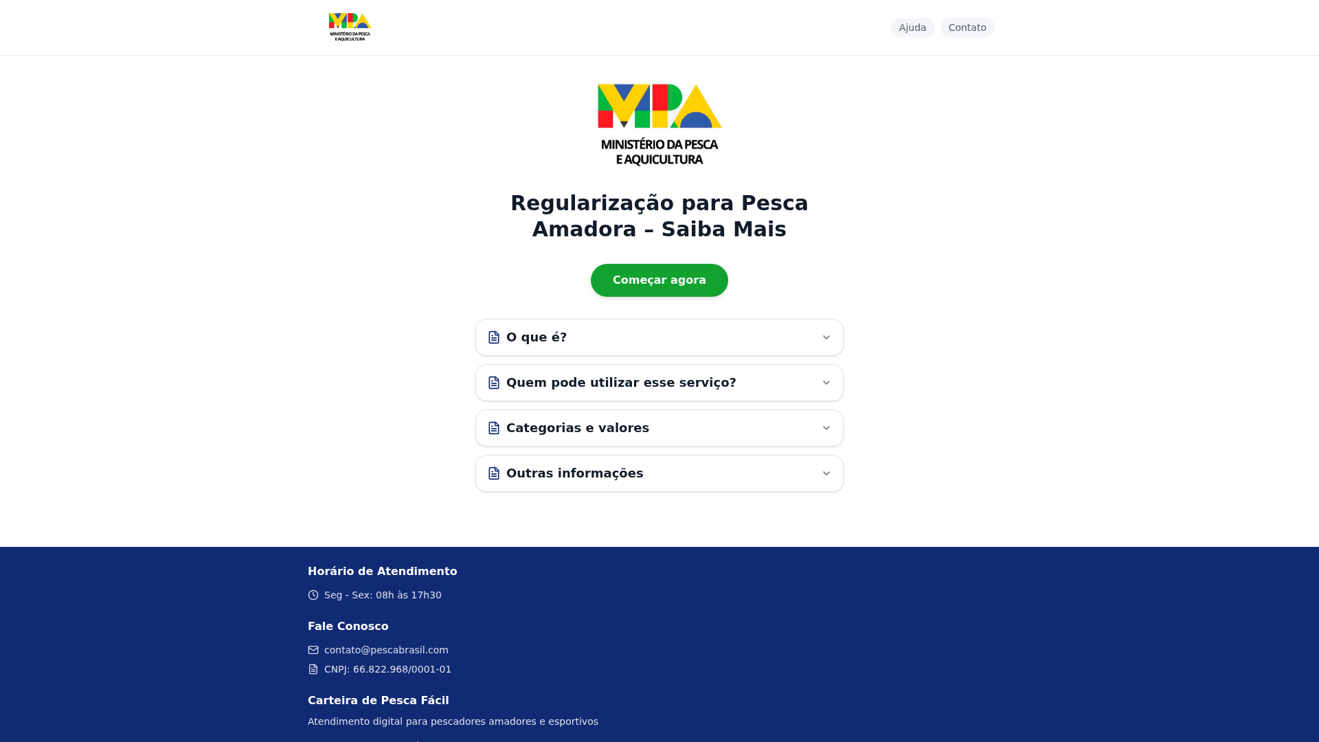 Screenshot of www.institutobrasileirodapesca.org