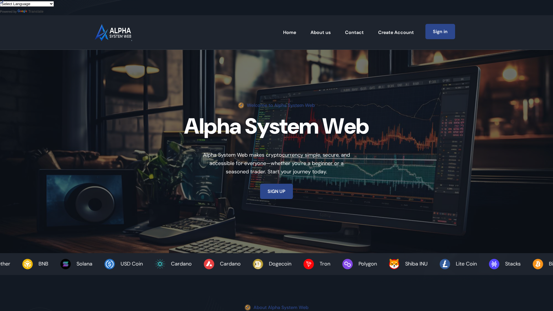 Screenshot of alphasystemweb.com