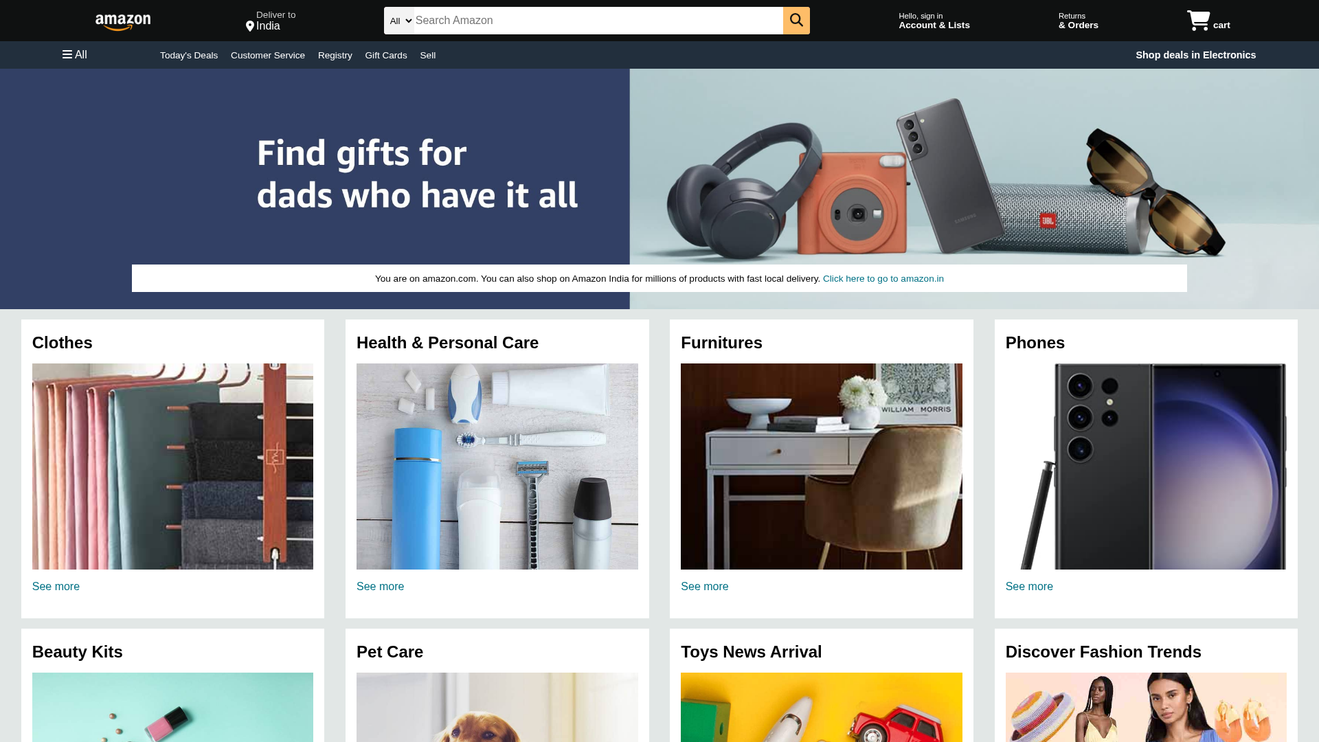Screenshot of www.amazon-clone-amber-five.vercel.app