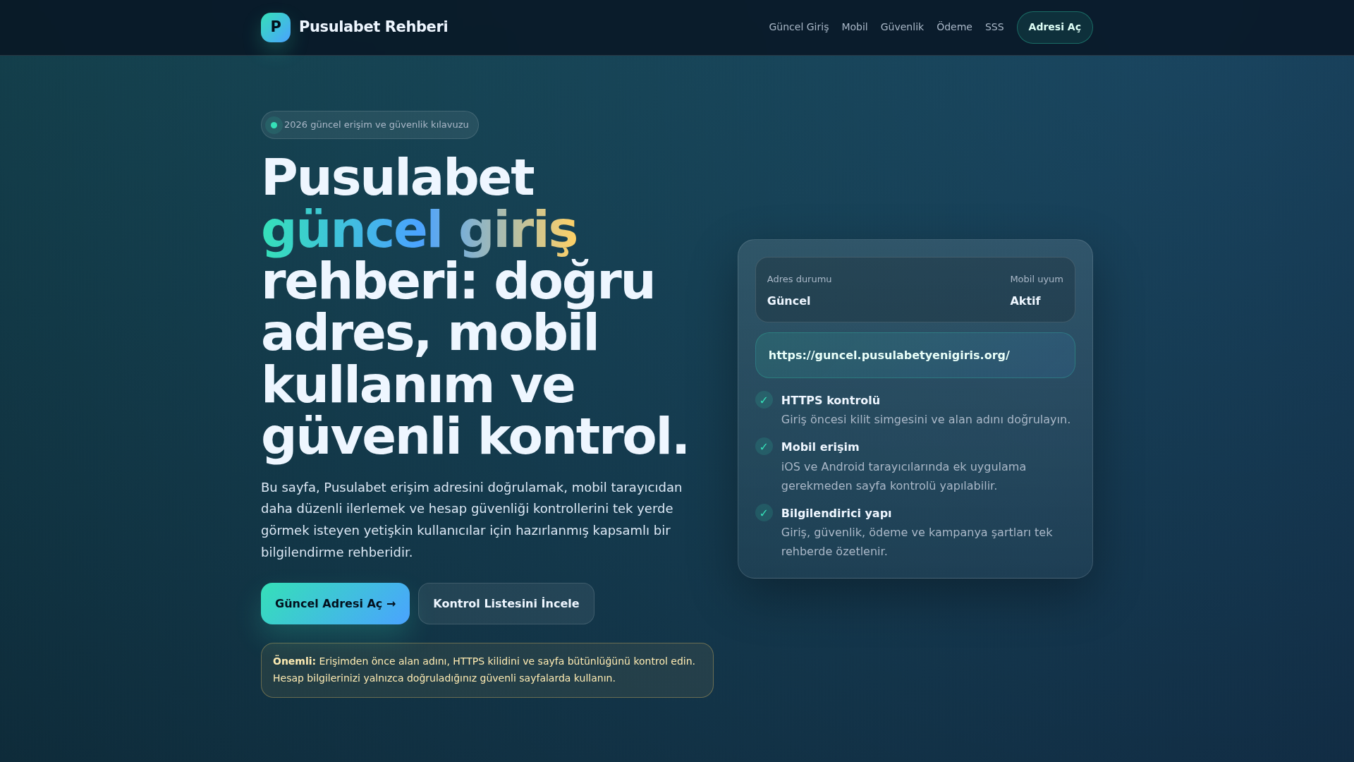 Screenshot of guncel.pusulabetyenigiris.org