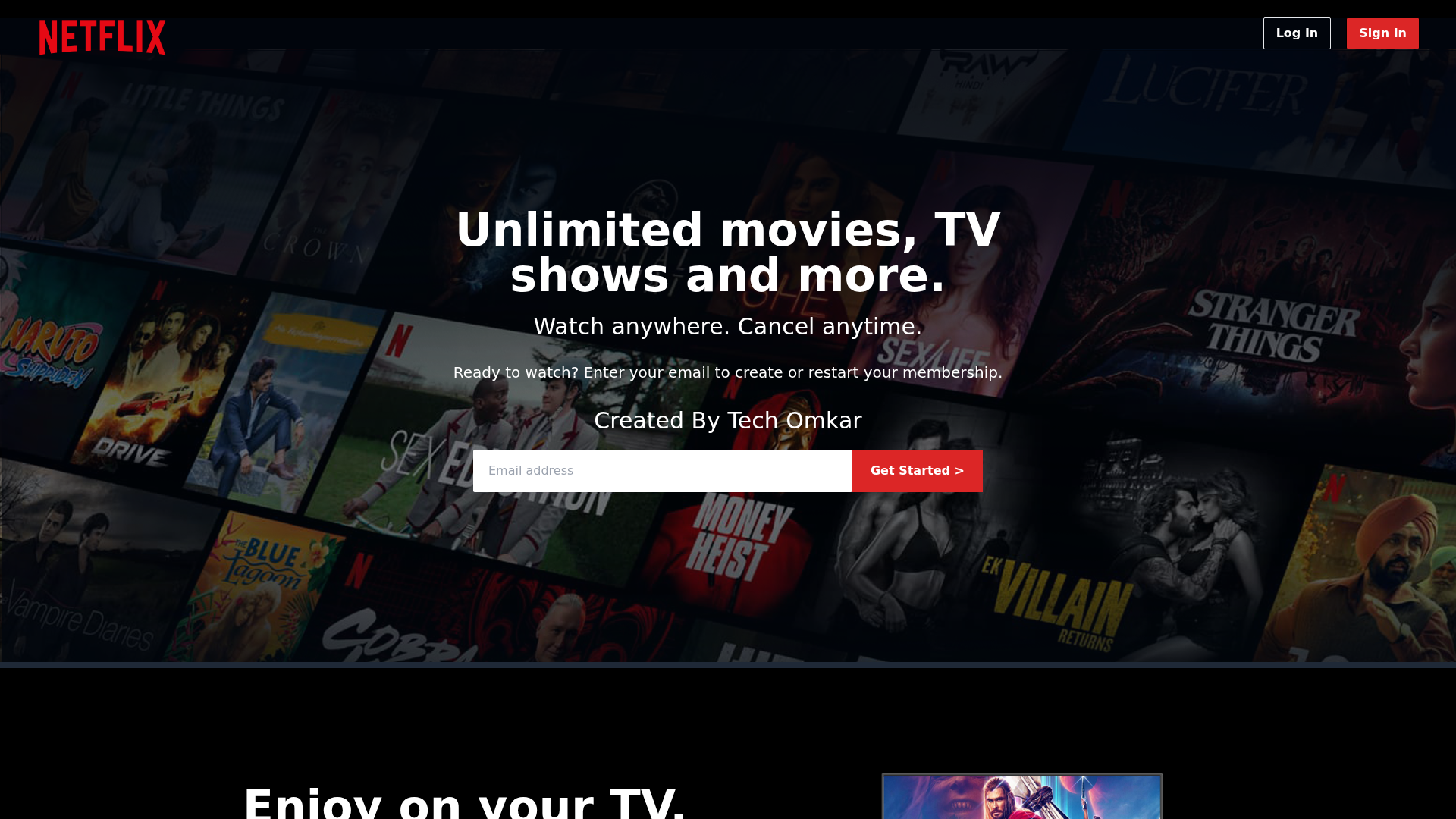 Screenshot of netflix-clone-red-five.vercel.app