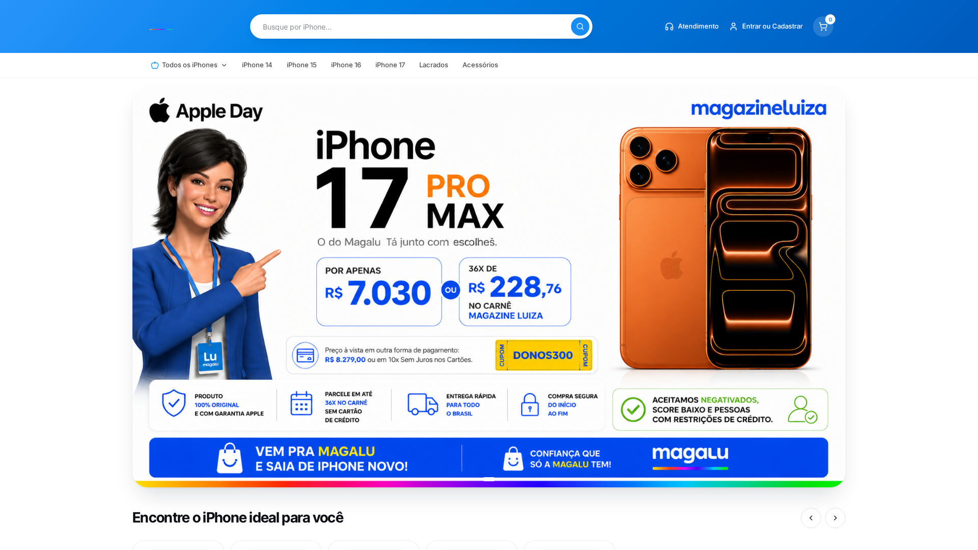 Screenshot of magaphones.com.br