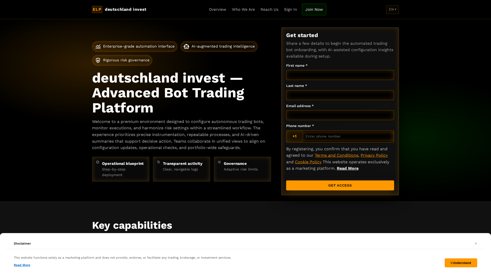 Screenshot of deutschlandinvest.digital