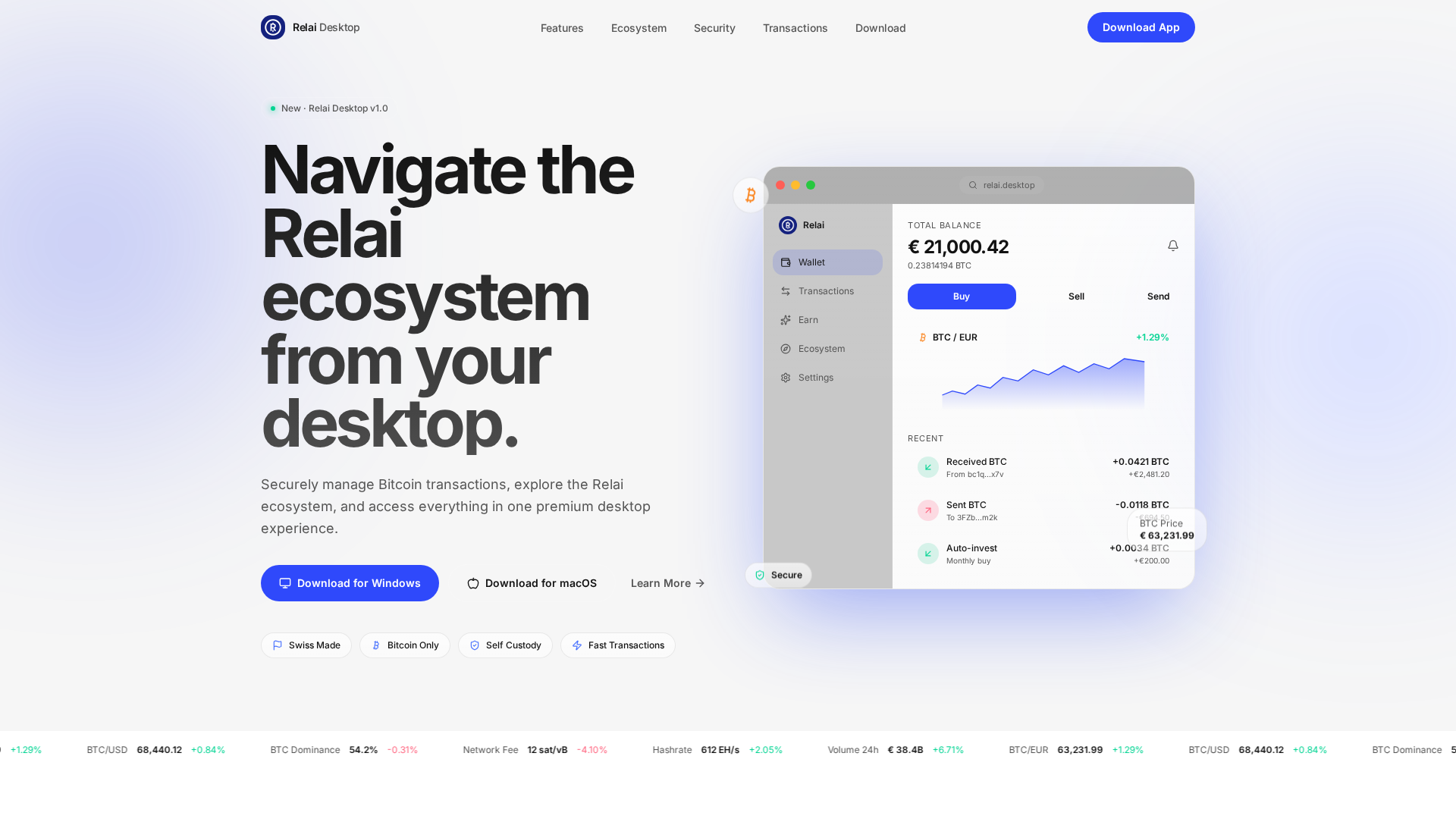 Screenshot of relaiappdesktop.app