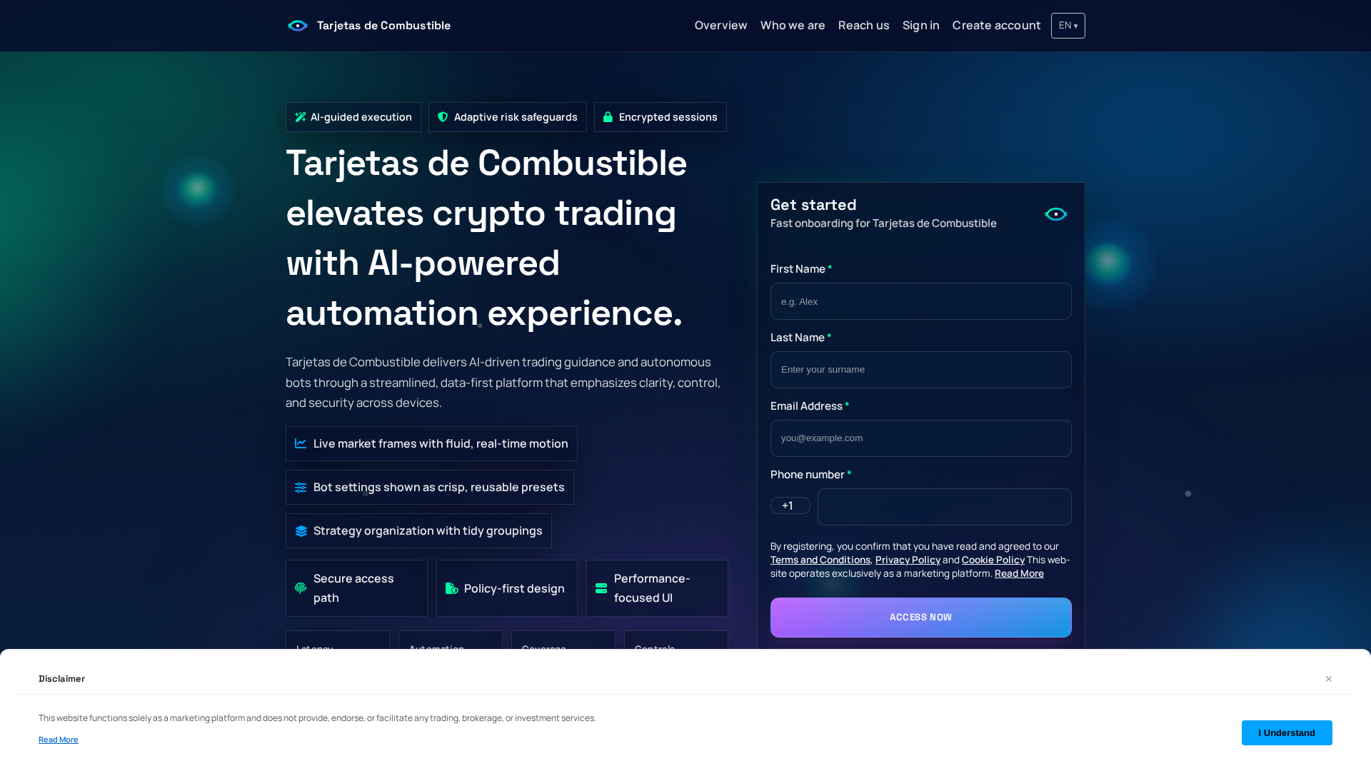 Screenshot of tarjetasdecombustible.click