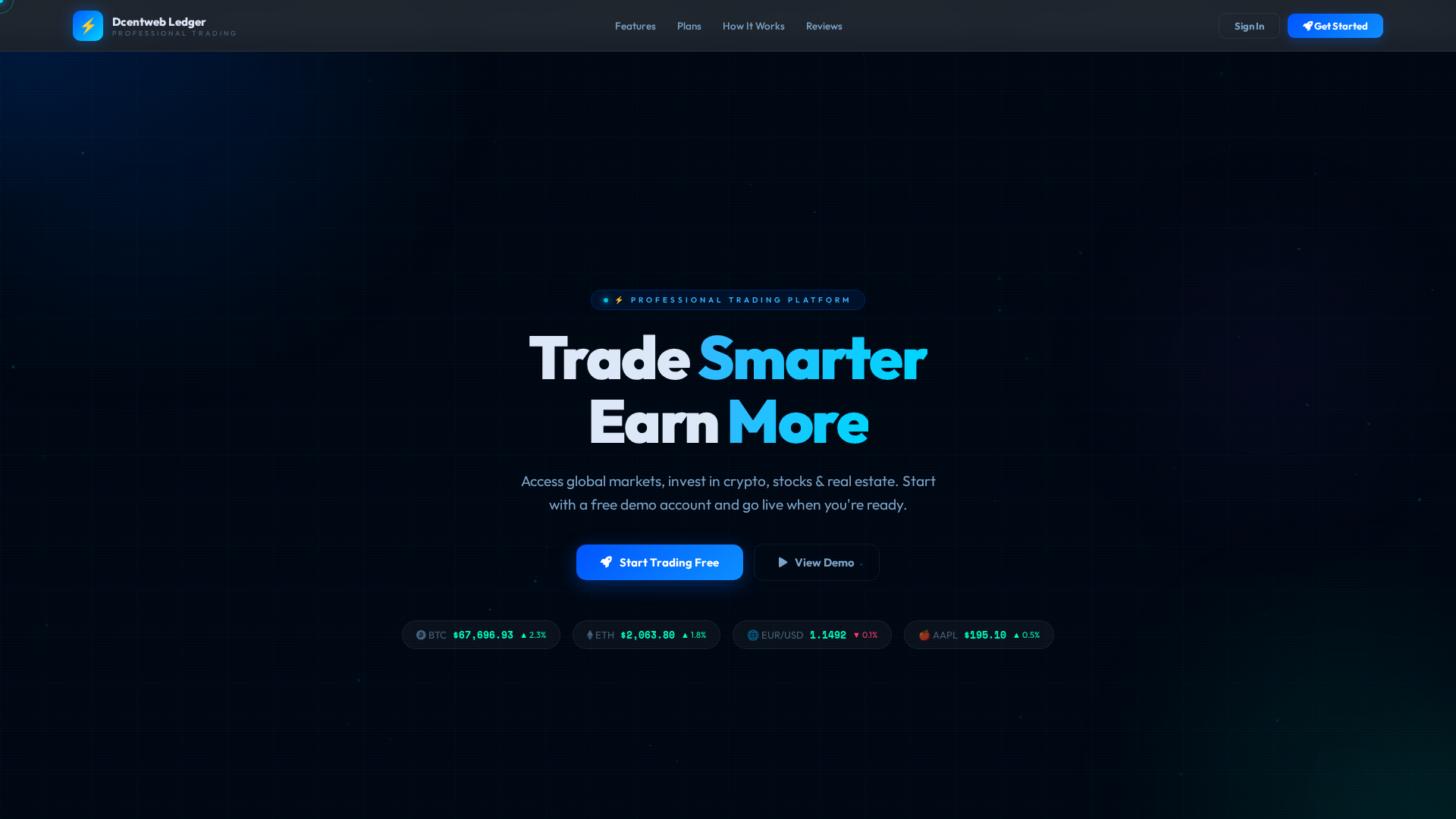 Screenshot of dcentwebledger.com