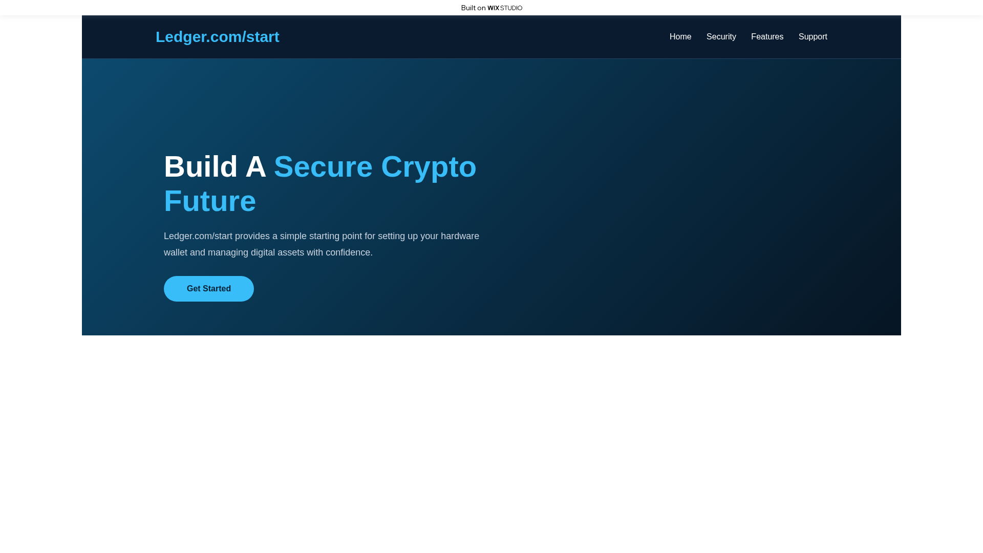 Screenshot of startcom-ledgecdn.wixstudio.com