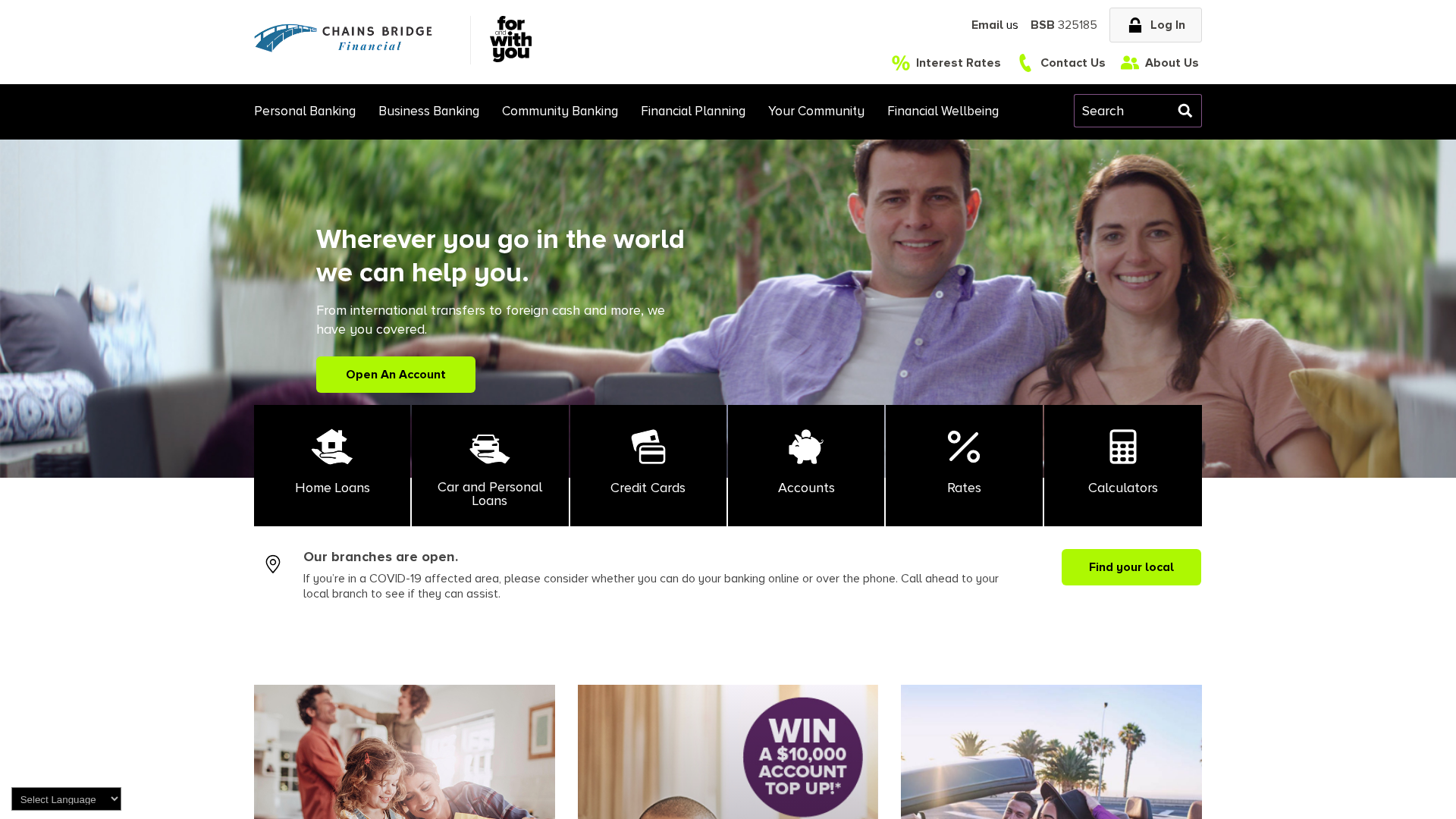 Screenshot of chains-bridge.com