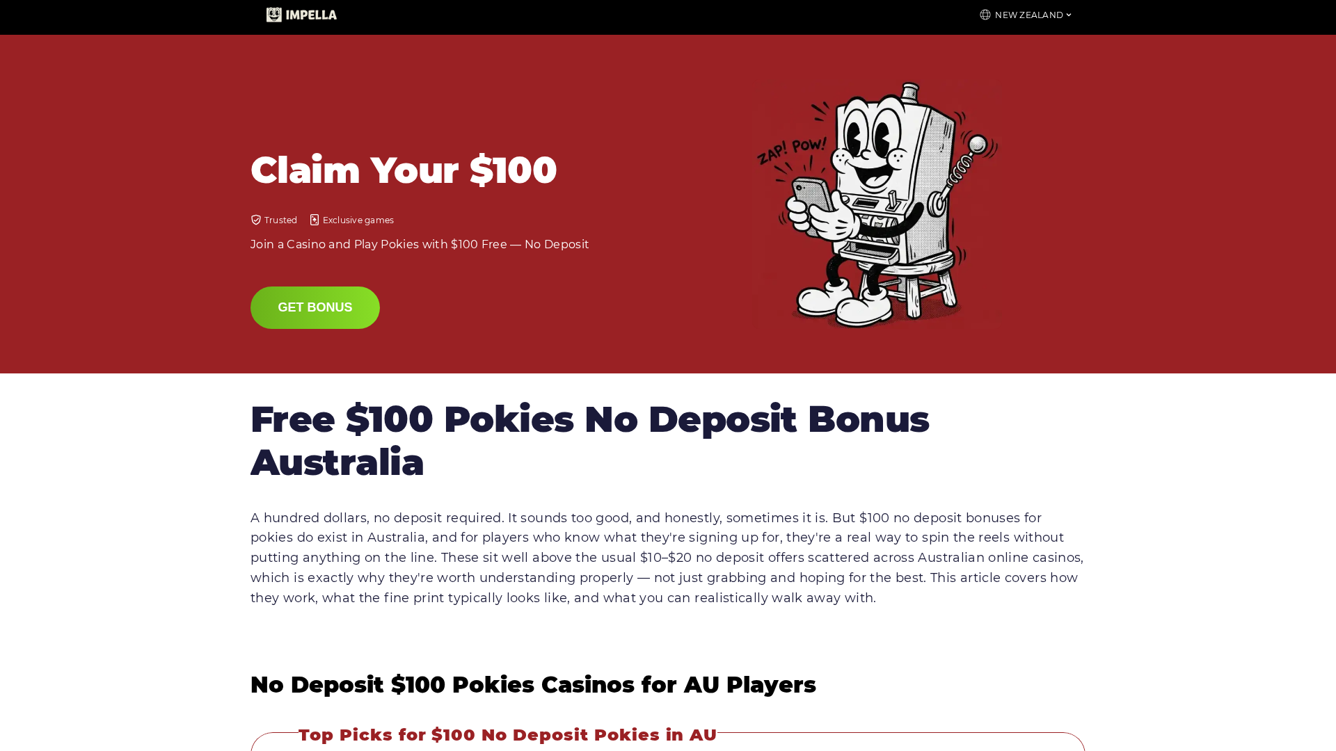 Screenshot of free-spins-100-nodeposit.com