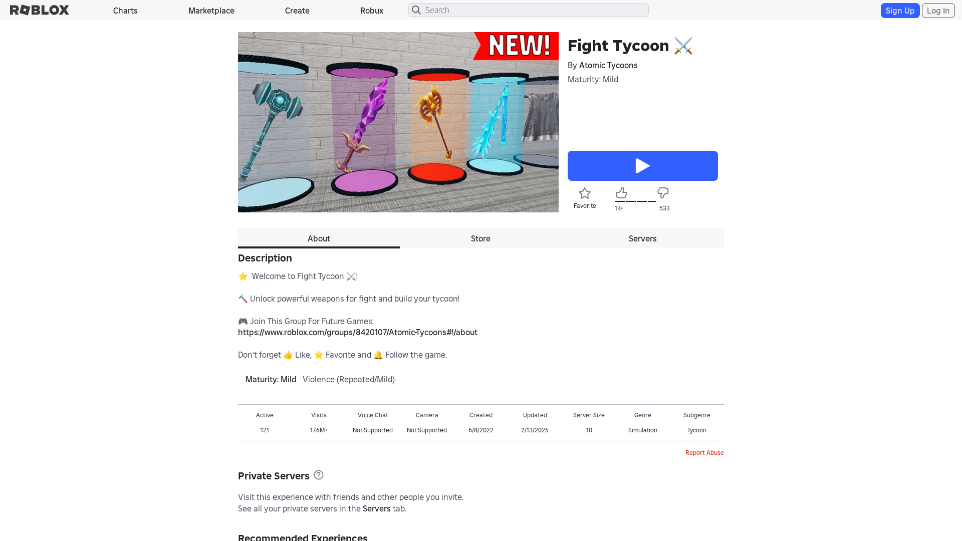 Screenshot of www.roblox.com.bi