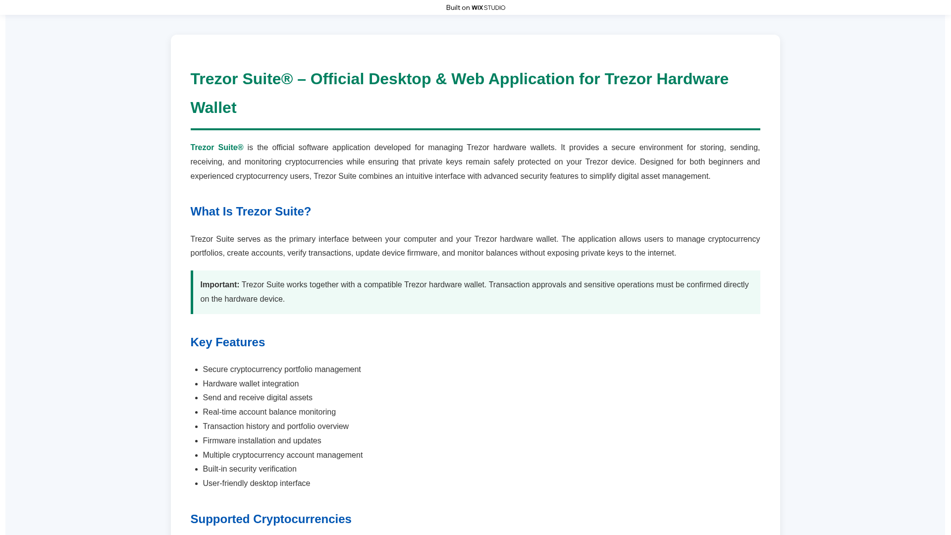 Screenshot of suites-trzoer.wixstudio.com