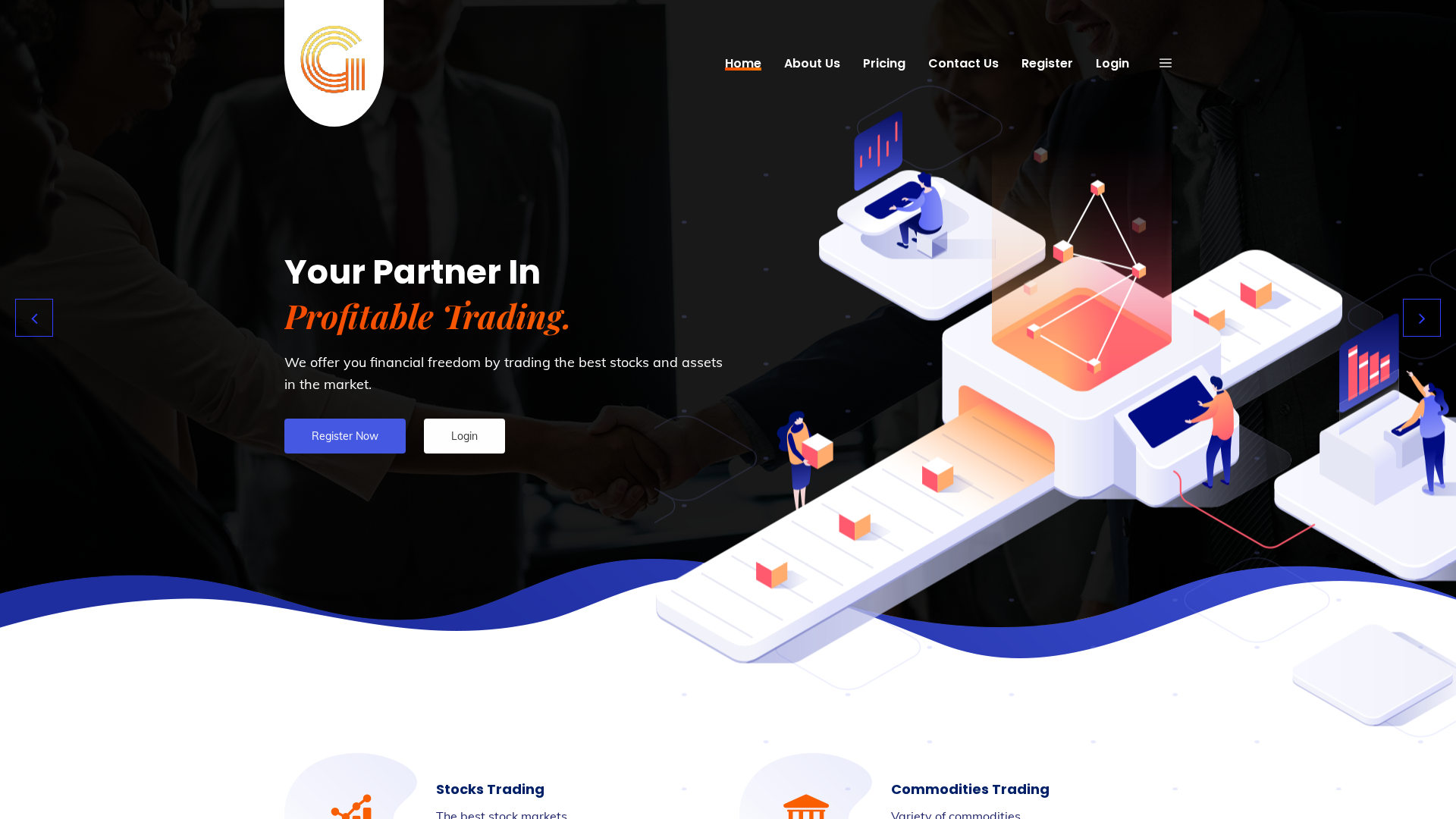Screenshot of goldsharecapital.com